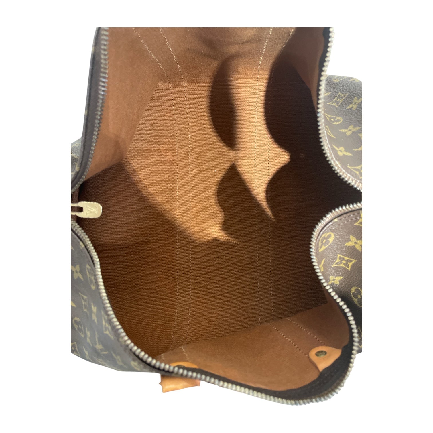 LOUIS VUITTON/Luggage/Monogram/Cotton/BRW/KEEPALL view 4