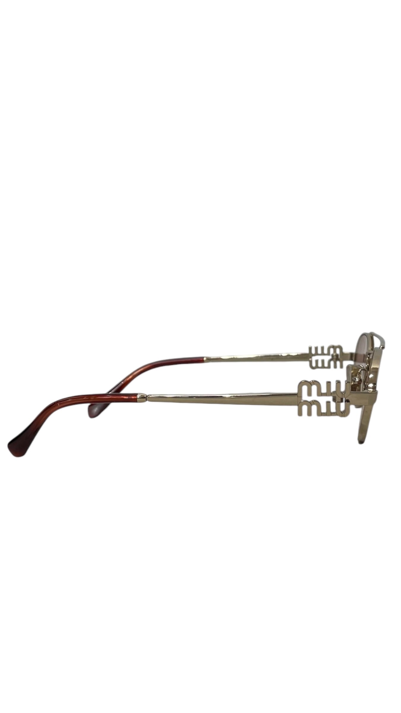 MIU MIU/Sunglasses/Metal/GLD/L's/SMUU 54Z 5319 Pink Oval view 3