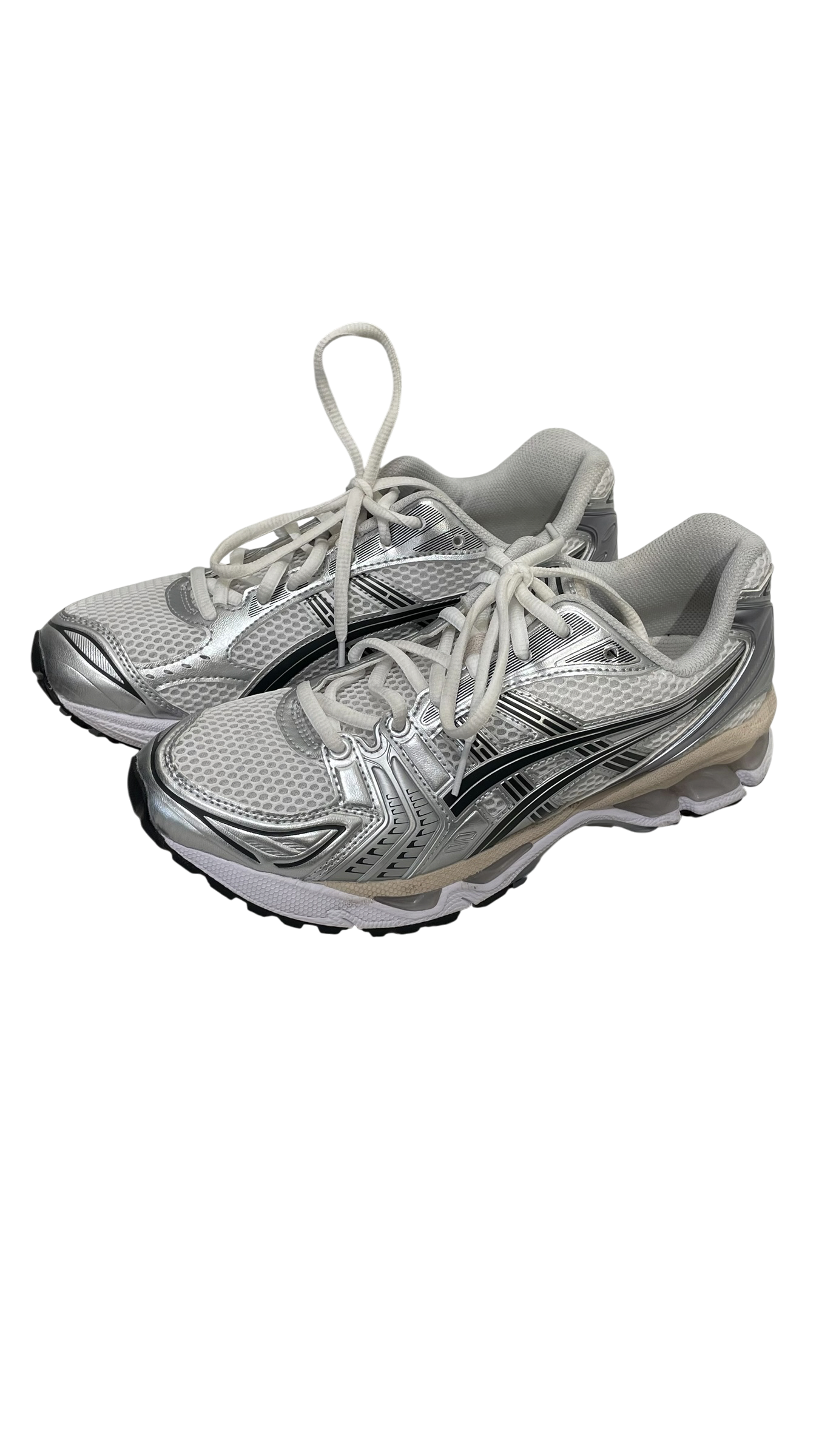 ASICS/Low-Sneakers/US 7/WHT/ASICS Gel Karyano 14 Black Tip view 1