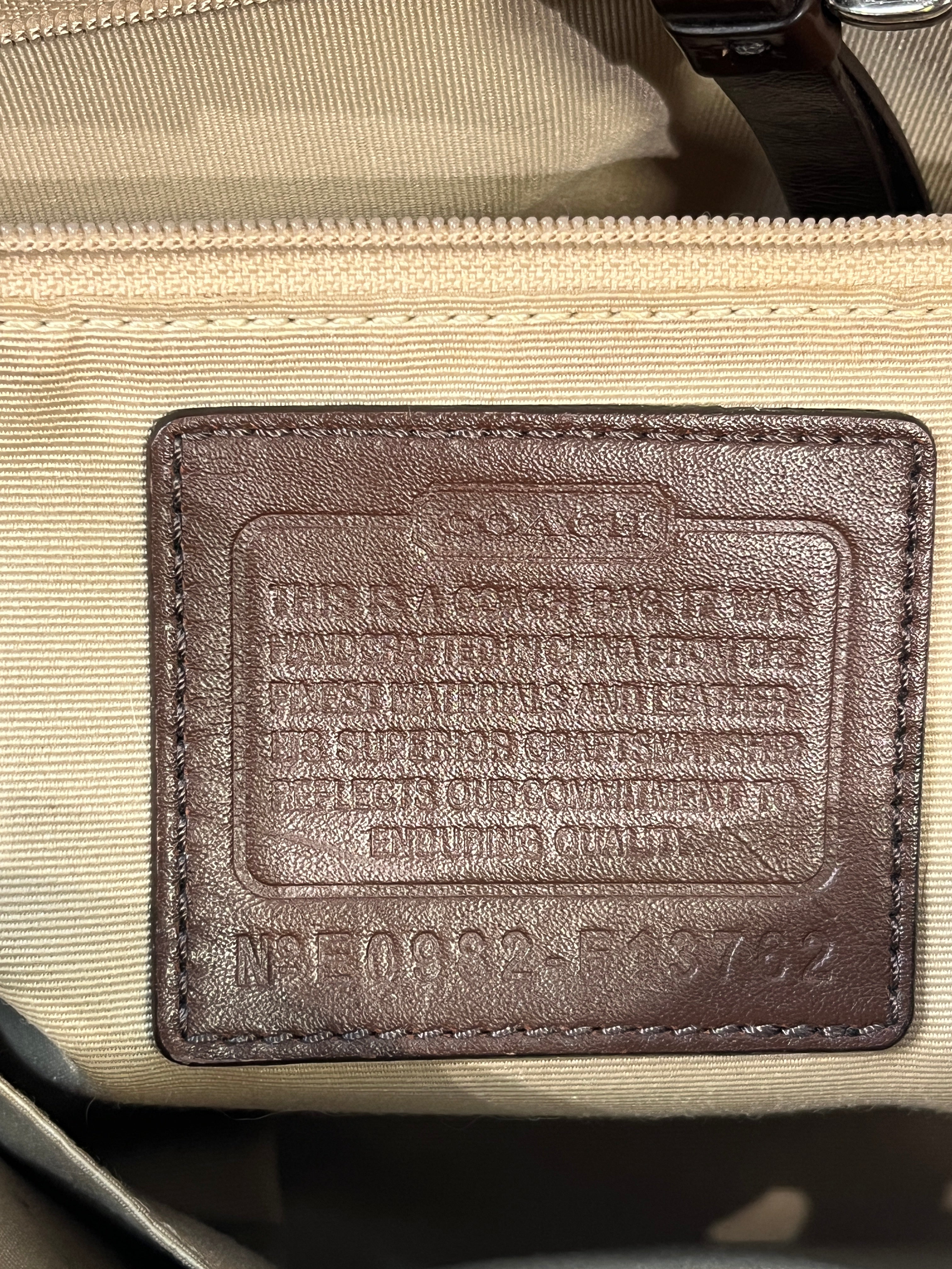 COACH/Tote Bag/Monogram/BRW/GALLERY TOTE TURNLOCK view 7