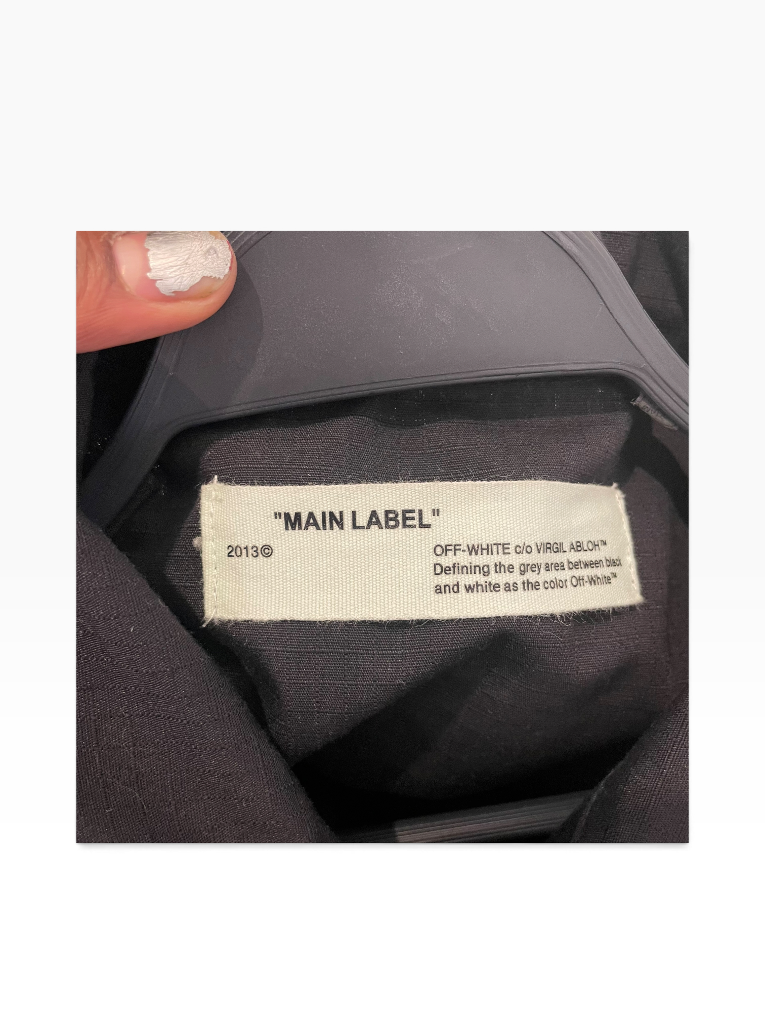 OFF-WHITE/Windbreaker/S/Cotton/BLK/BRUSHED FIELD JACKET view 2