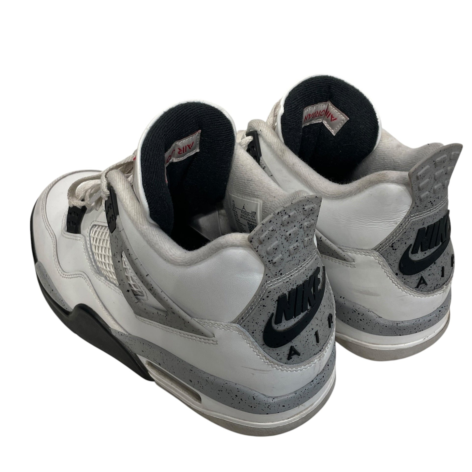 NIKE/AIR JORDAN 4/Hi-Sneakers/US 10/Leather/WHT/FV5029-100 view 2