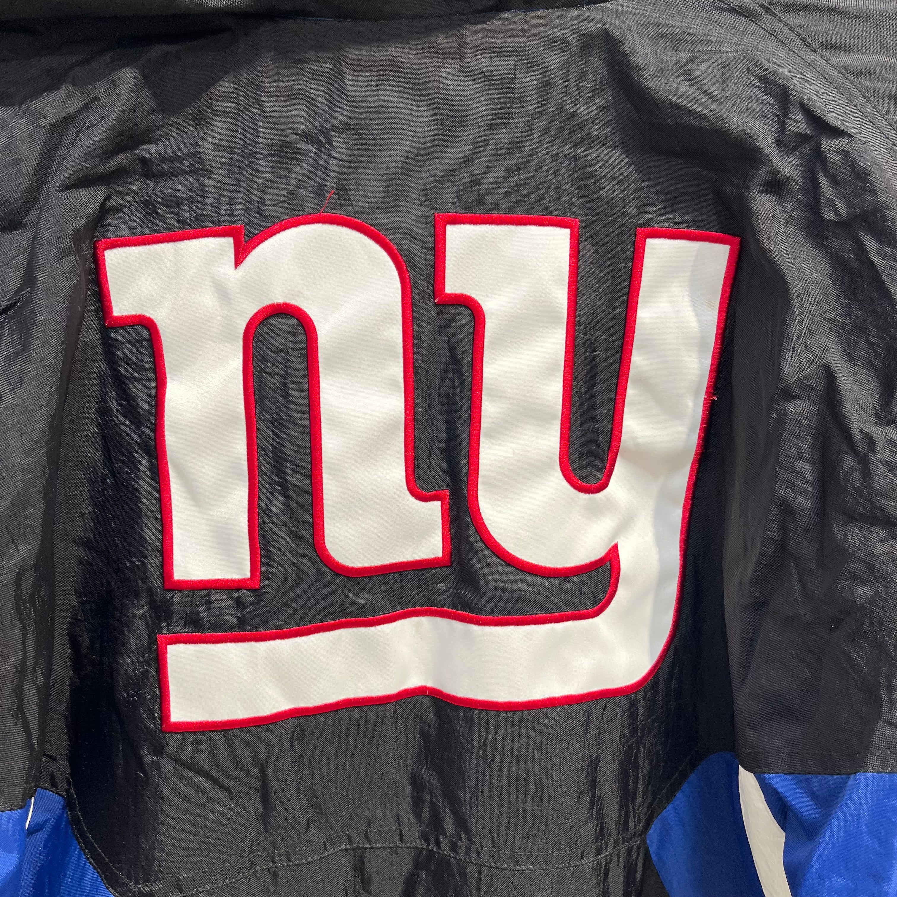 STARTER/Jacket/XL/Nylon/BLK/Graphic/bluequarterzip hood ny giants view 5
