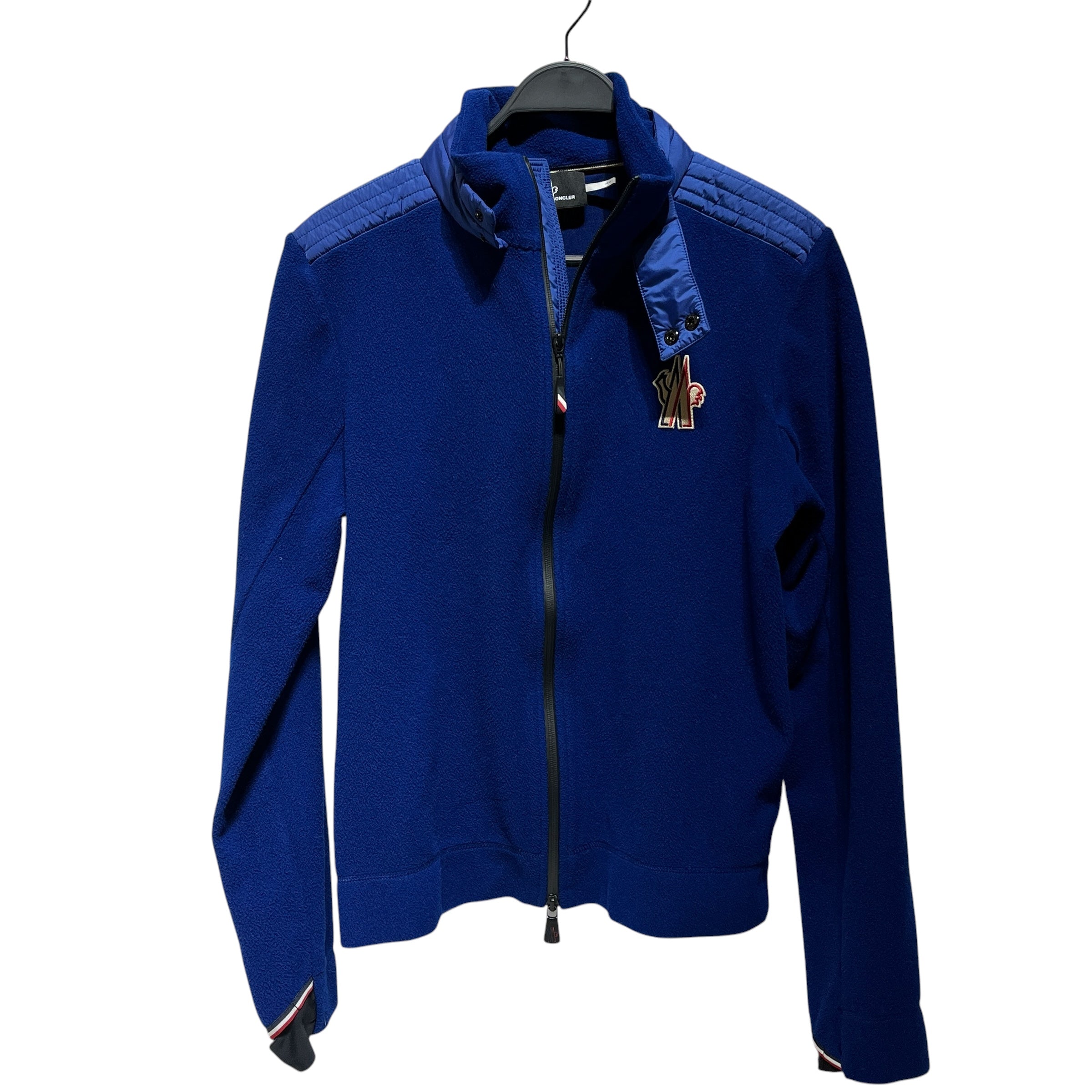 MONCLER GRENOBLE/Fleece Jkt/M/Polyester/BLU/ view 1