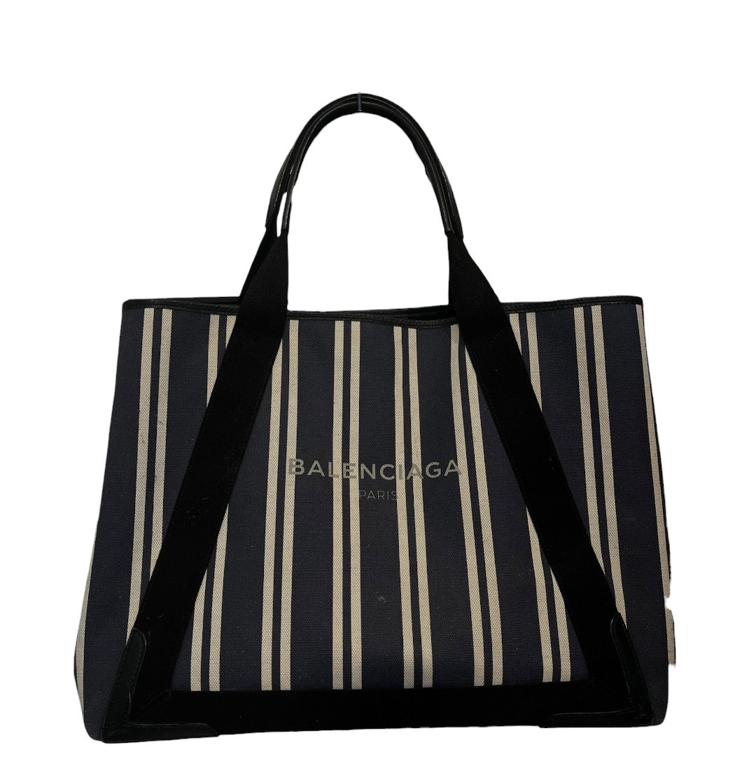 BALENCIAGA/Tote Bag/Stripe/NVY/cabas view 1