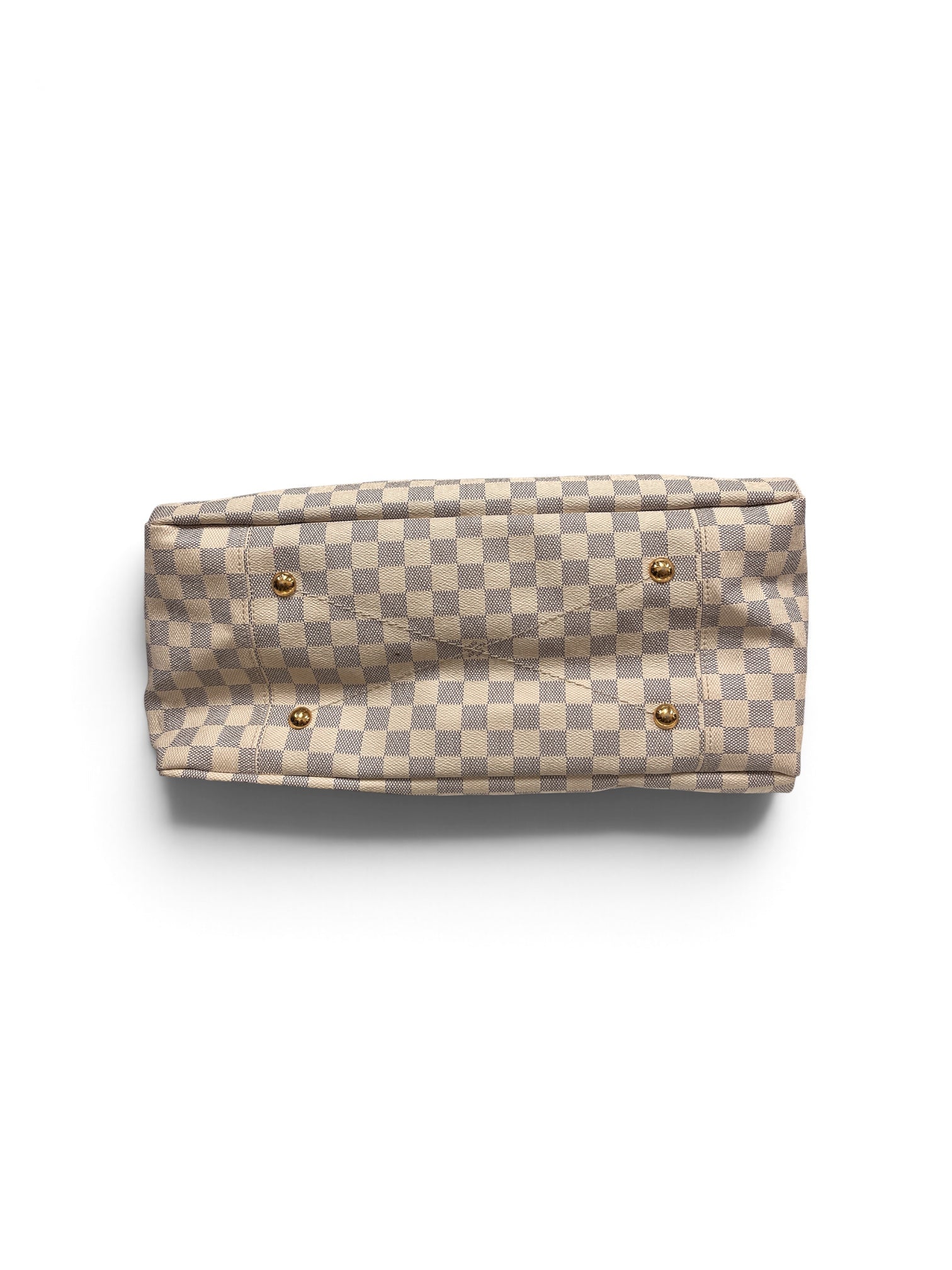 LOUIS VUITTON/Hand Bag/Gingham Check/Leather/CRM/AZUR ARTSY DAMIER view 3