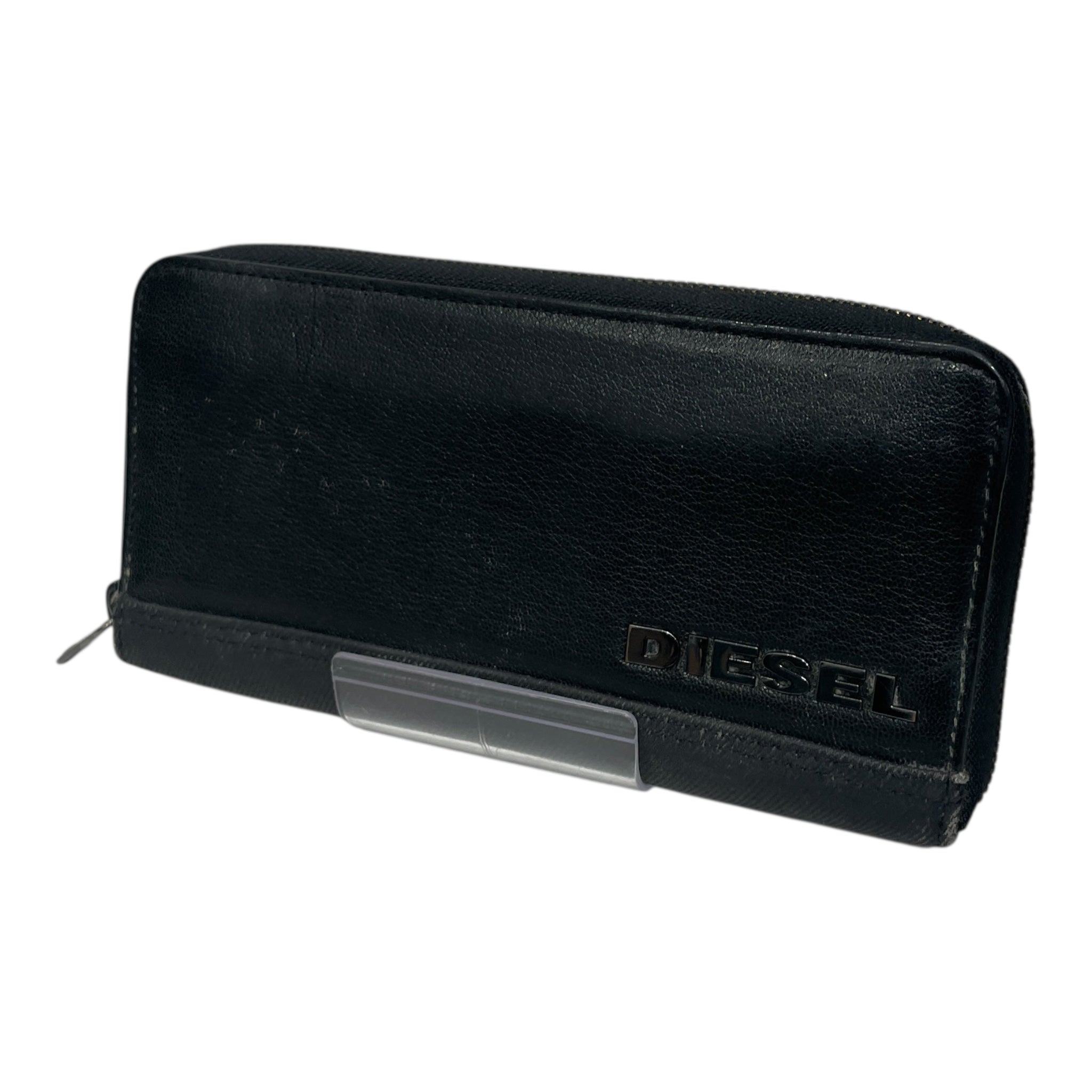 DIESEL/Long Wallet/Leather/BLK/ZIP WALLET view 1