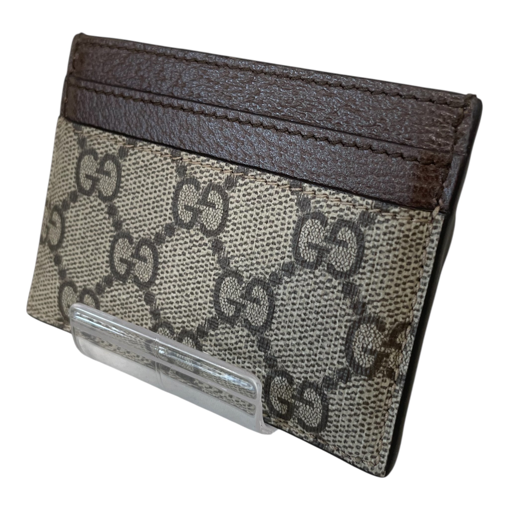GUCCI/Wallet/Monogram/Leather/BEG/ view 2