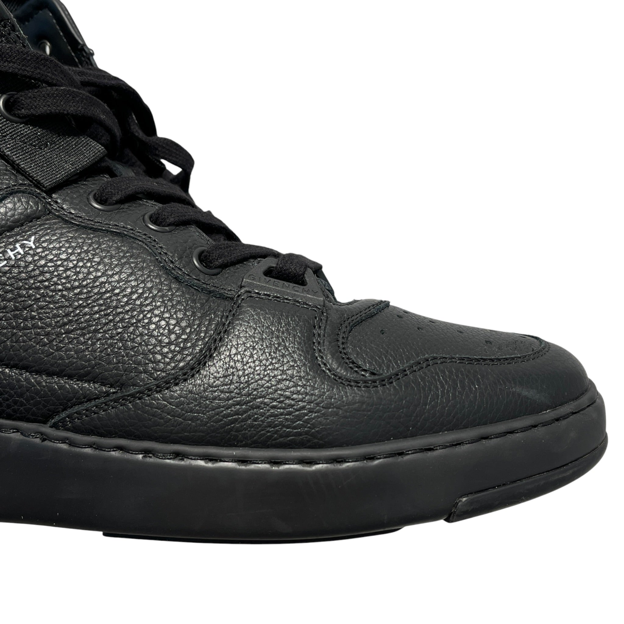 GIVENCHY/Hi-Sneakers/EU 40/Leather/BLK/wing high - all blk view 6