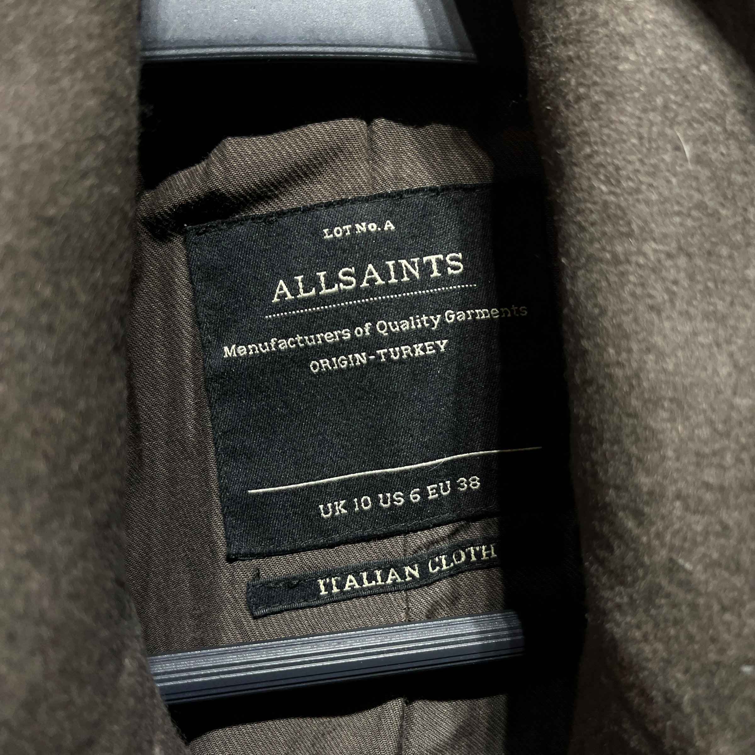 ALLSAINTS/Jacket/6/Wool/BRW/assym zip jkt view 4