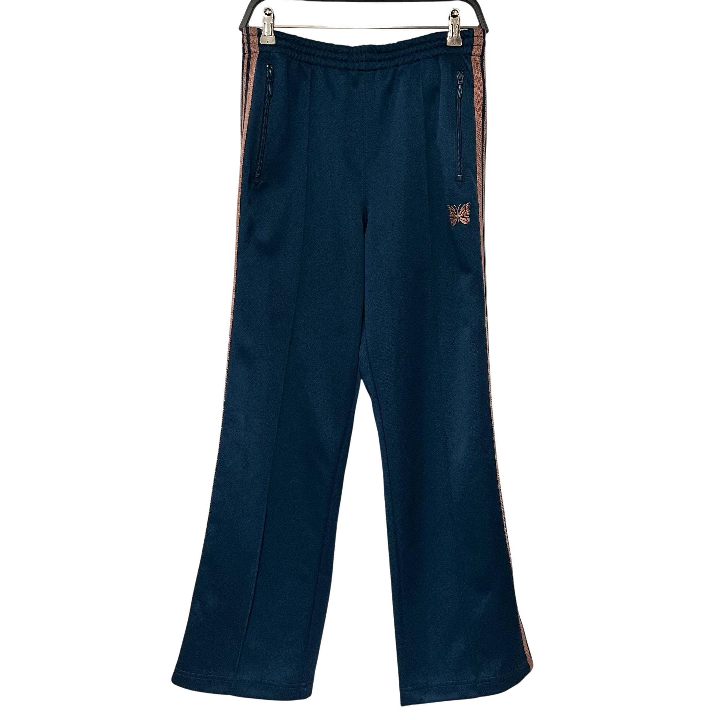 Needles/Pants/S/Cotton/BLU/teal with pink side strip view 1