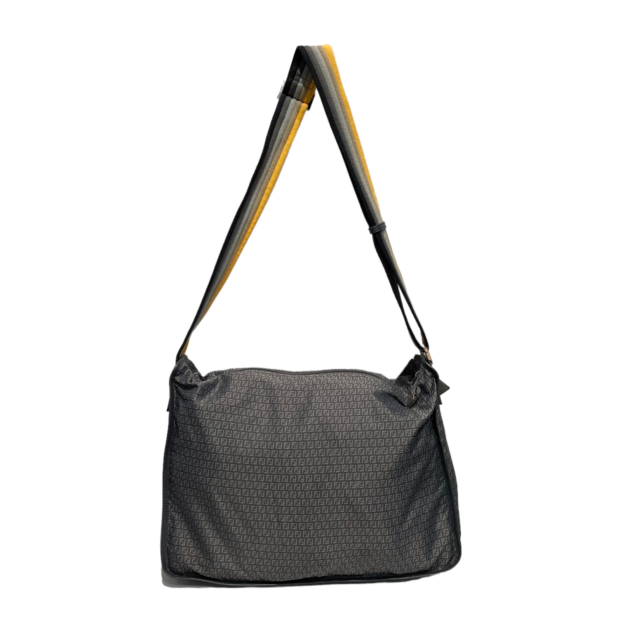 FENDI/Cross Body Bag/Monogram/Nylon/GRY/Zucchino Messenger view 2
