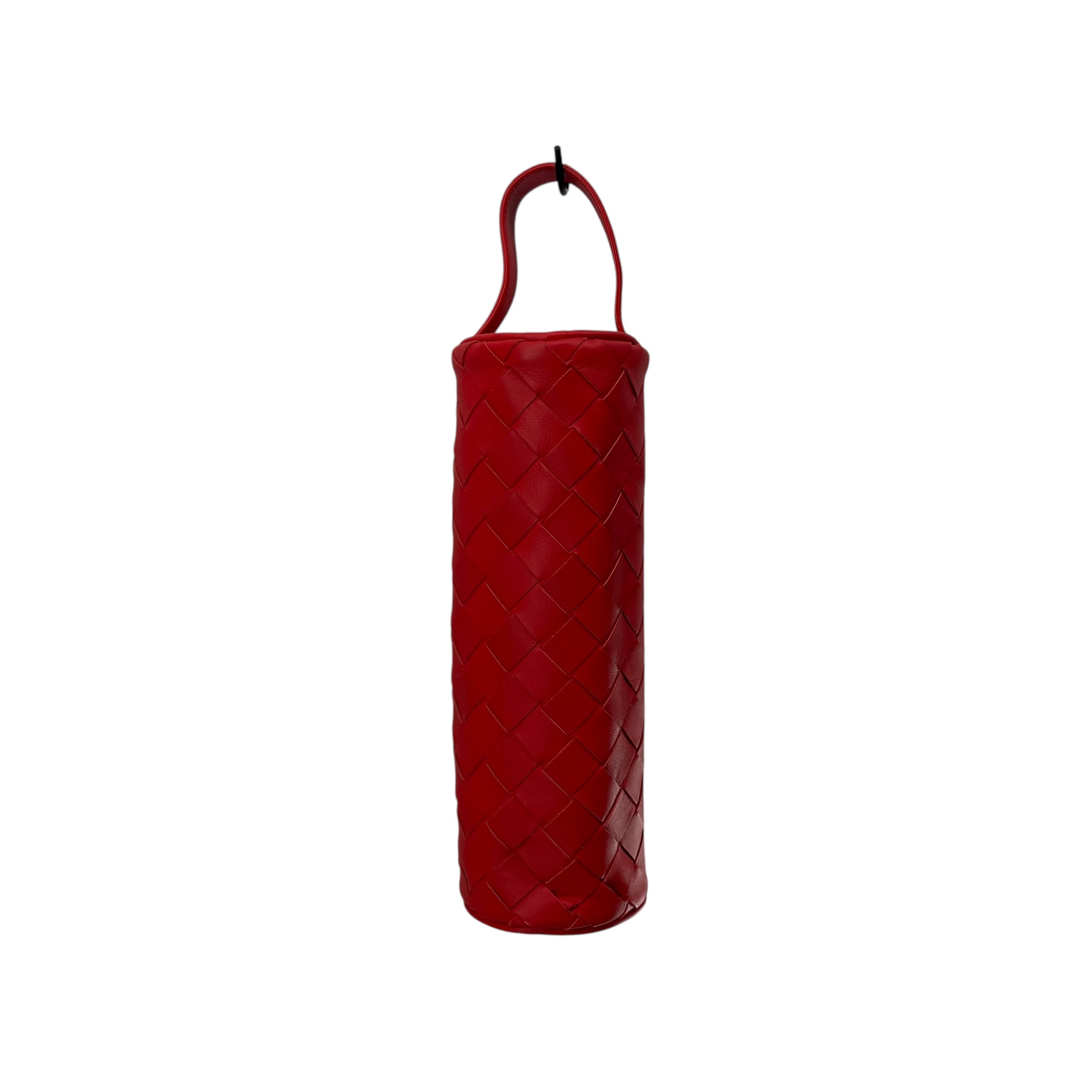 BOTTEGA VENETA/Clutch Bag/Leather/RED/CYLINDER POUCH view 3