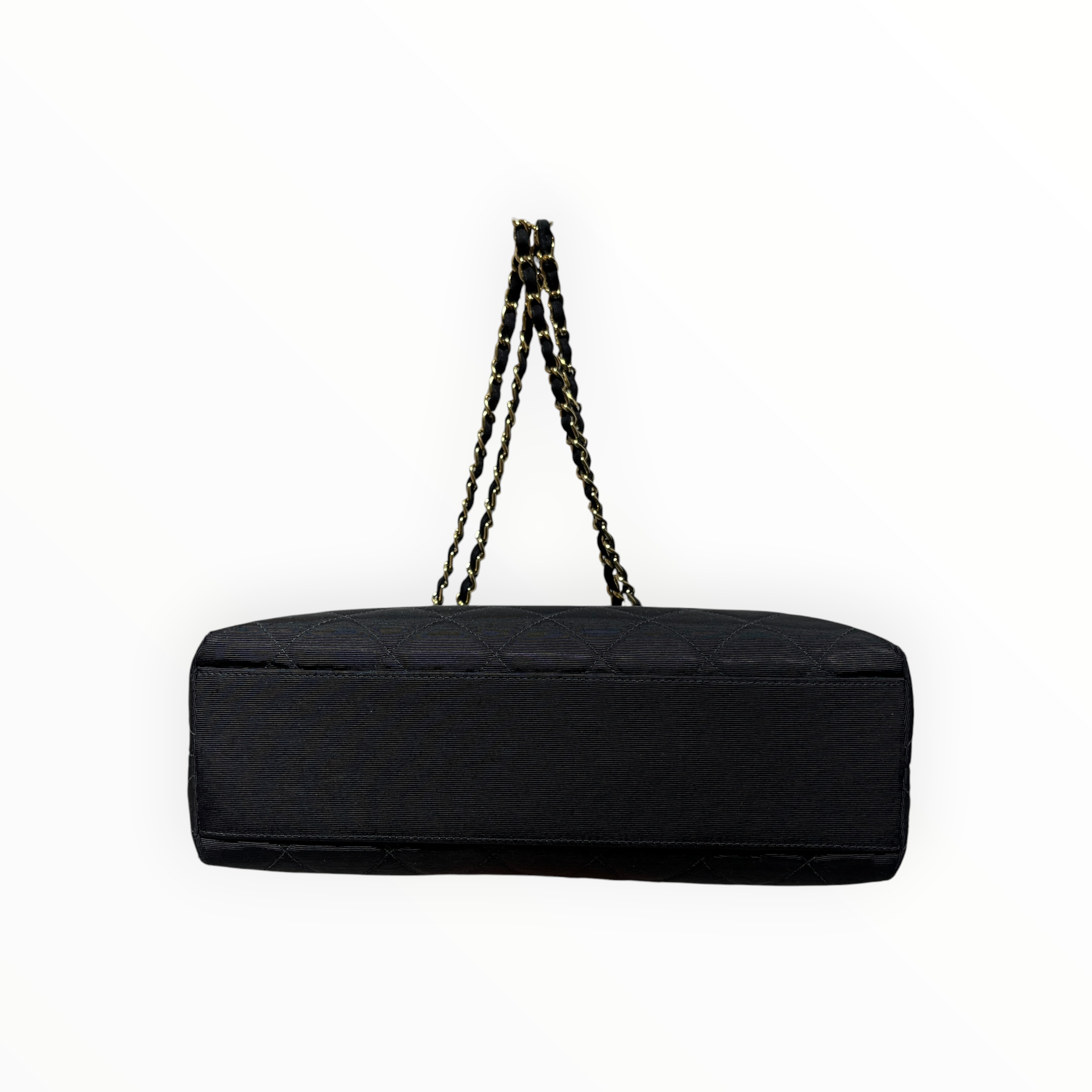 CHANEL/Cross Body Bag/Cotton/BLK/cc canvas tote view 3