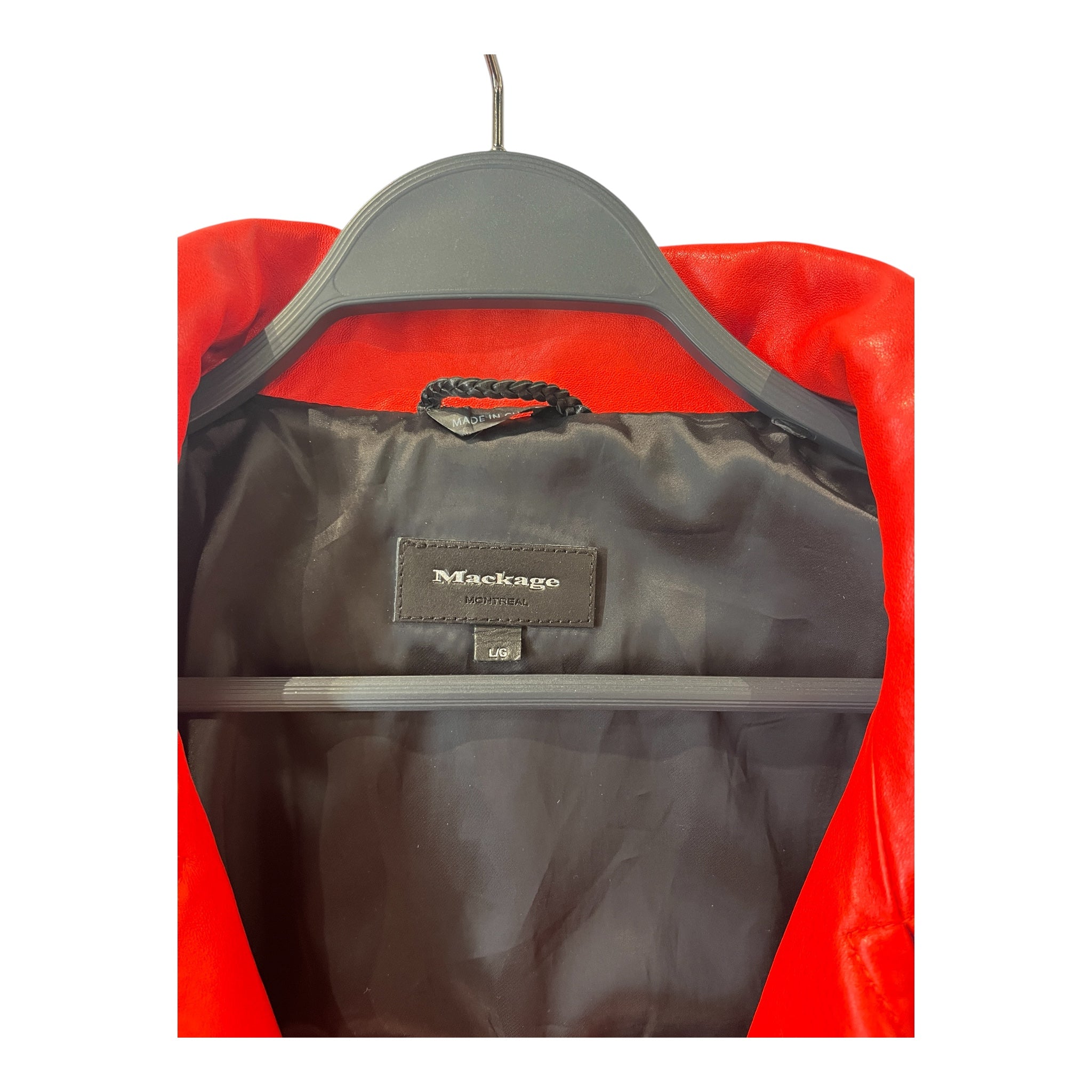 MACKAGE/Fleece Jkt/L/Leather/RED/ view 3