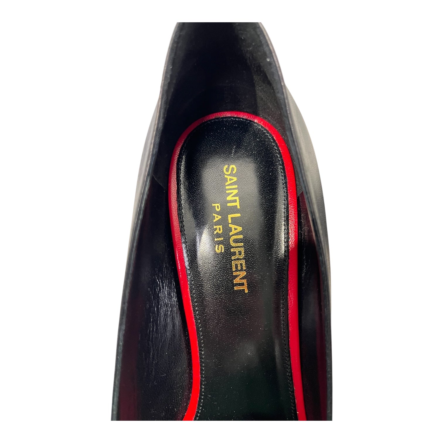 SAINT LAURENT/Heels/EU 41/Leather/BLK/ view 3