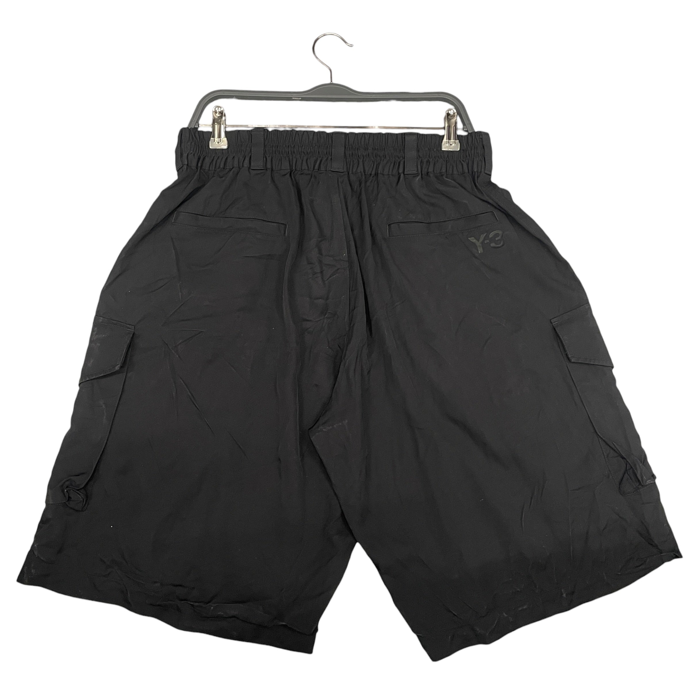 Y-3/Cargo Pants/M/Nylon/BLK/PLEATED CARGO SHORT view 2