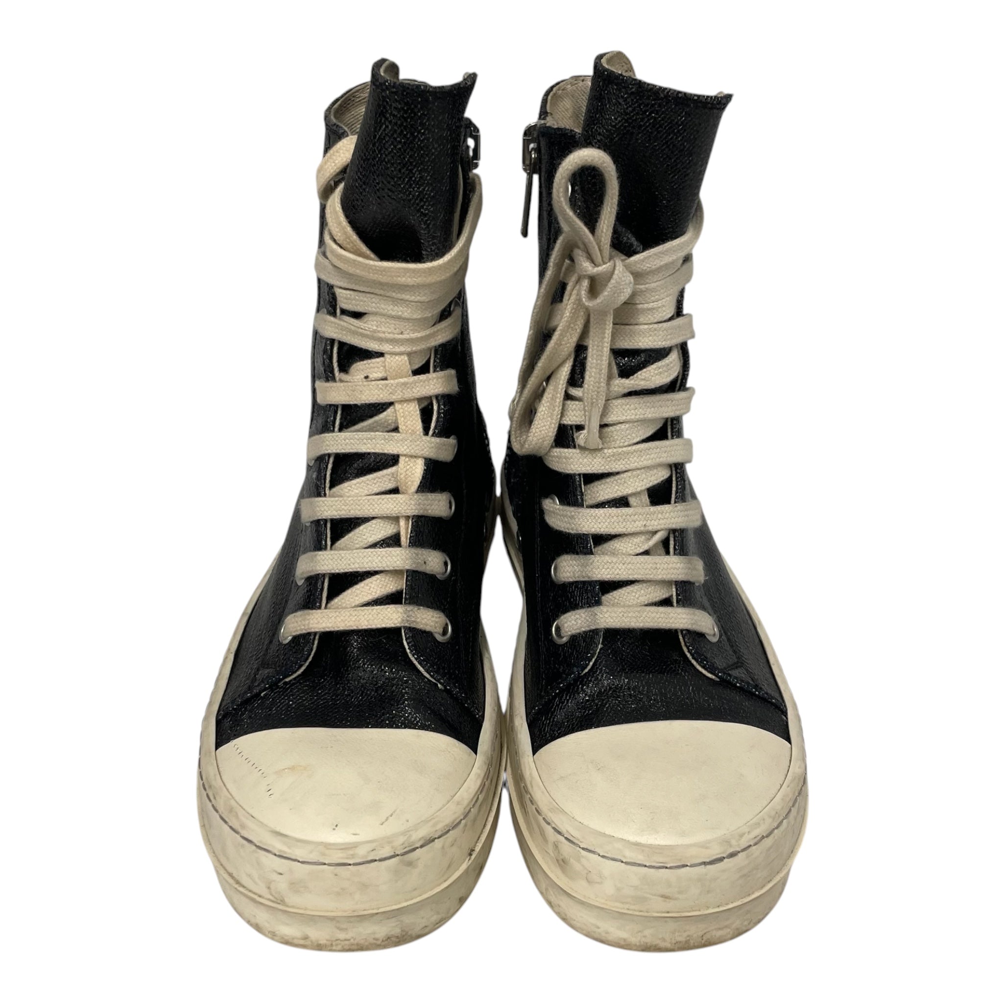 RICK OWENS DRKSHDW/Lace Up Boots/US 7/Leather/BLK/ view 4