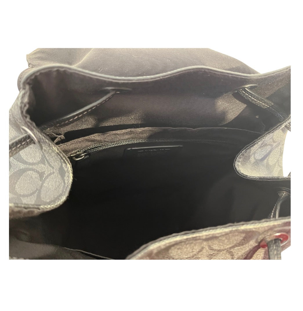 COACH/Backpack/Monogram/Leather/BLK/HUDSON BACKPACK view 3