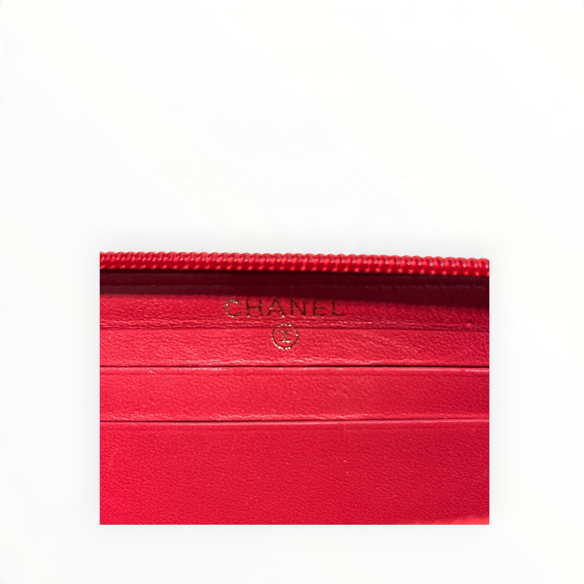 CHANEL/Wallet/Leather/RED/L's/BOY WALLET QUILTED view 6