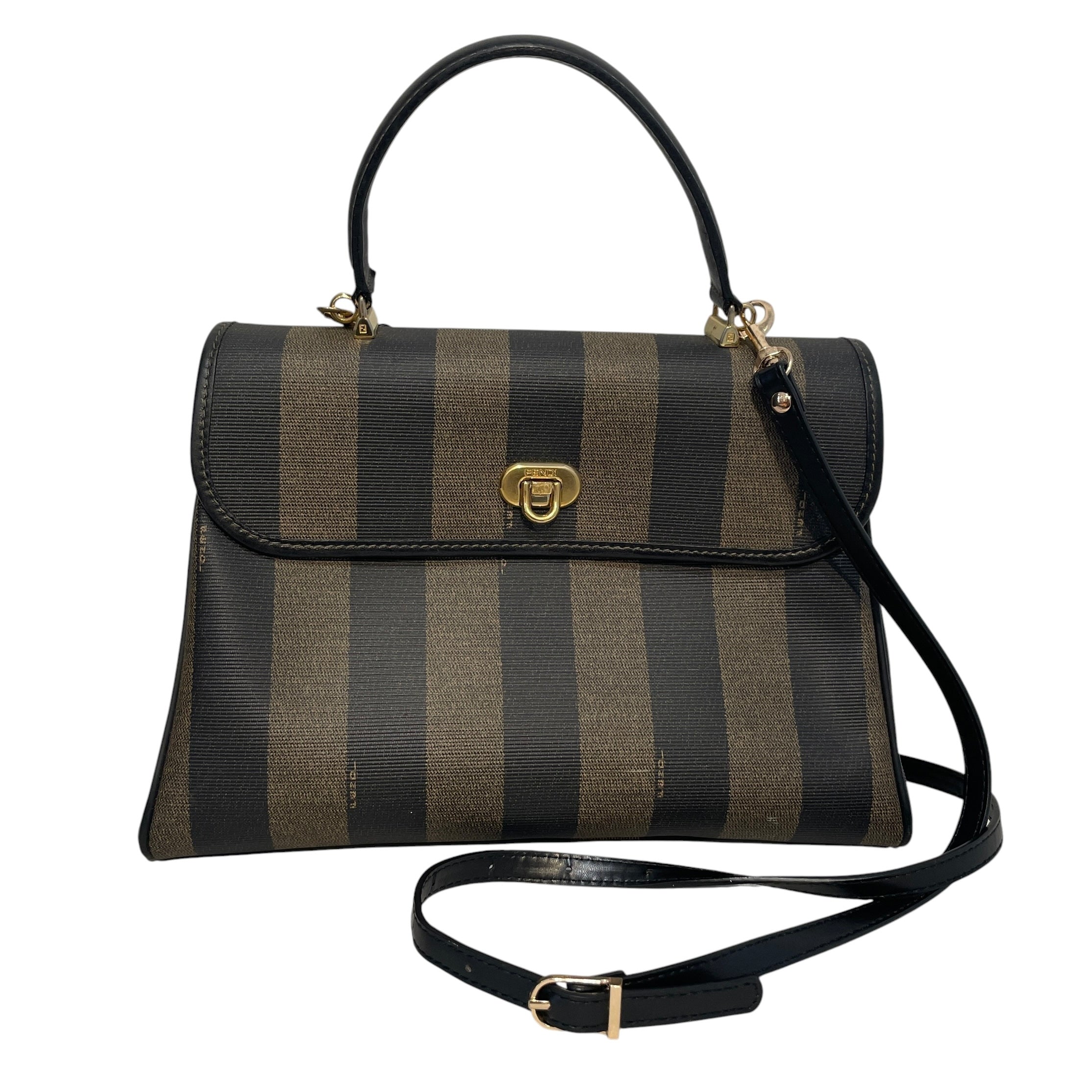 FENDI/Bag/Stripe/Leather/MLT/Pquin Top handle bag view 1