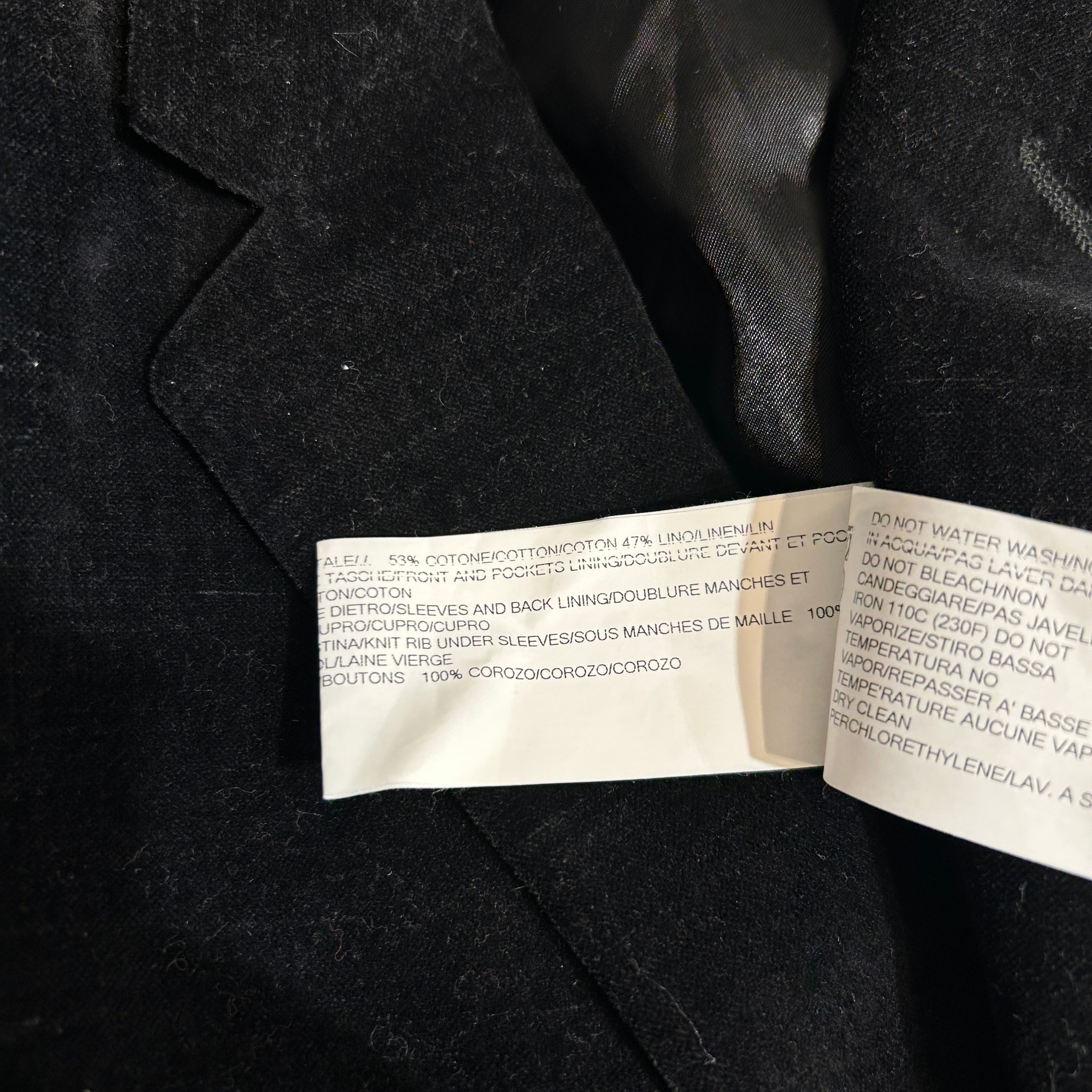 Rick Owens/Tailored Jkt/9/Cotton/BLK/BLAZER view 5