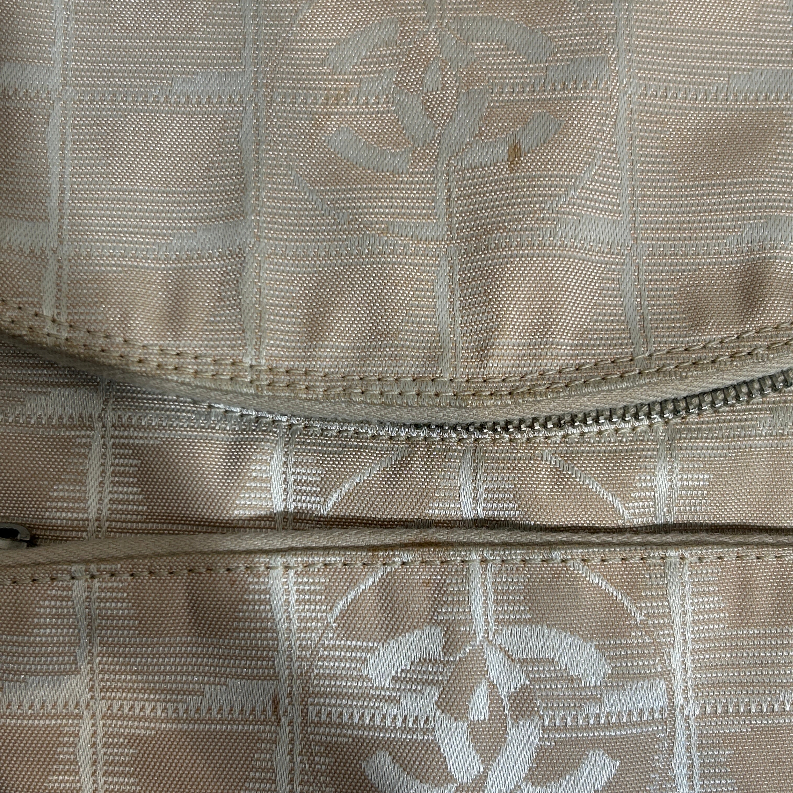 CHANEL/Bag/Monogram/Nylon/BEG/Travel Ligne view 8