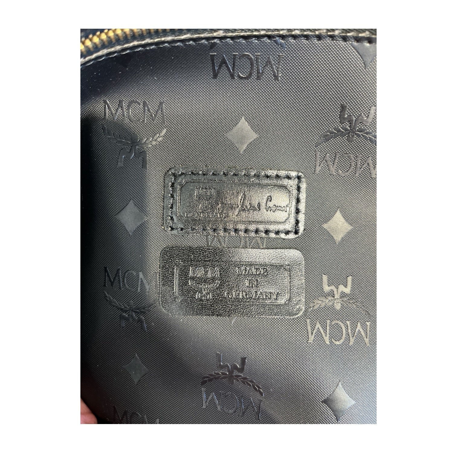 MCM/Bag/Monogram/BLK/Visetos Black Tote view 5