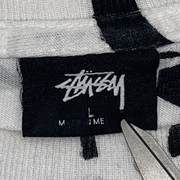 STUSSY/TAKAHIROMIYASHITA TheSoloist./T-Shirt/L/Cotton/WHT/"Listen to this T-Shirt" view 3