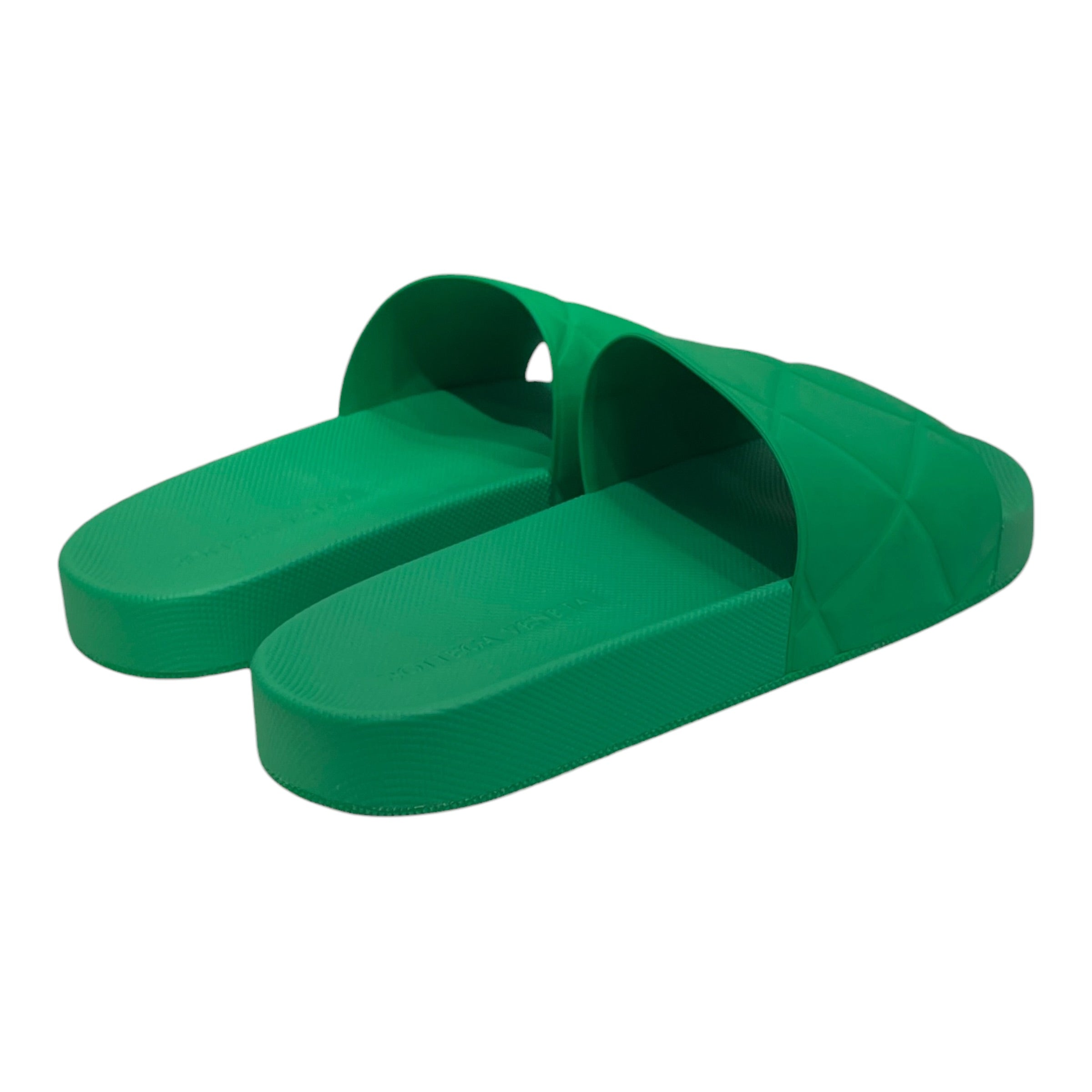 BOTTEGA VENETA/Sandals/EU 44/GRN/BOTTEGA V GRN RUBBER SLIDE view 3