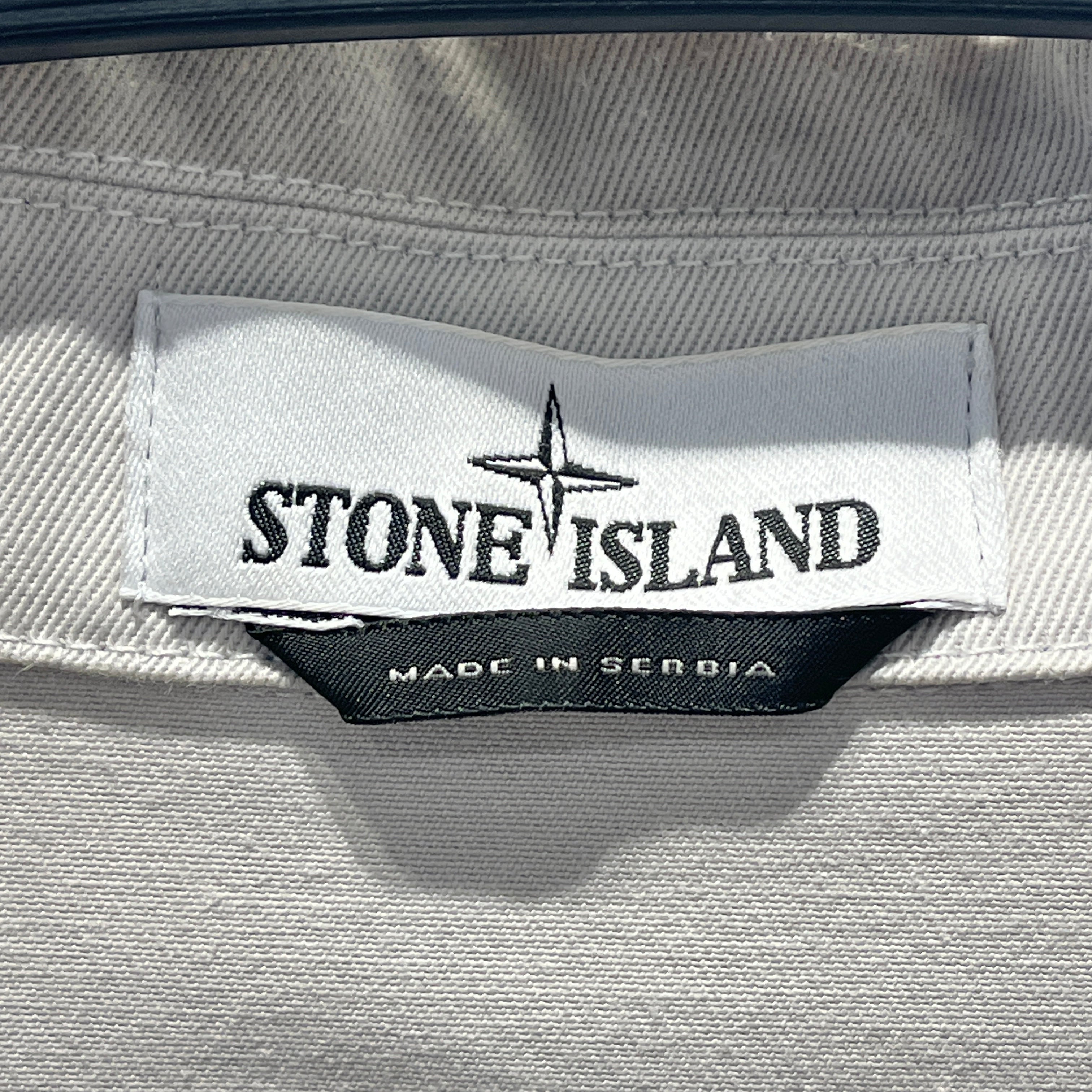 STONE ISLAND/Jacket/L/Cotton/BEG/R-GABARDINE OVERSHIRT DOVE GRY view 3