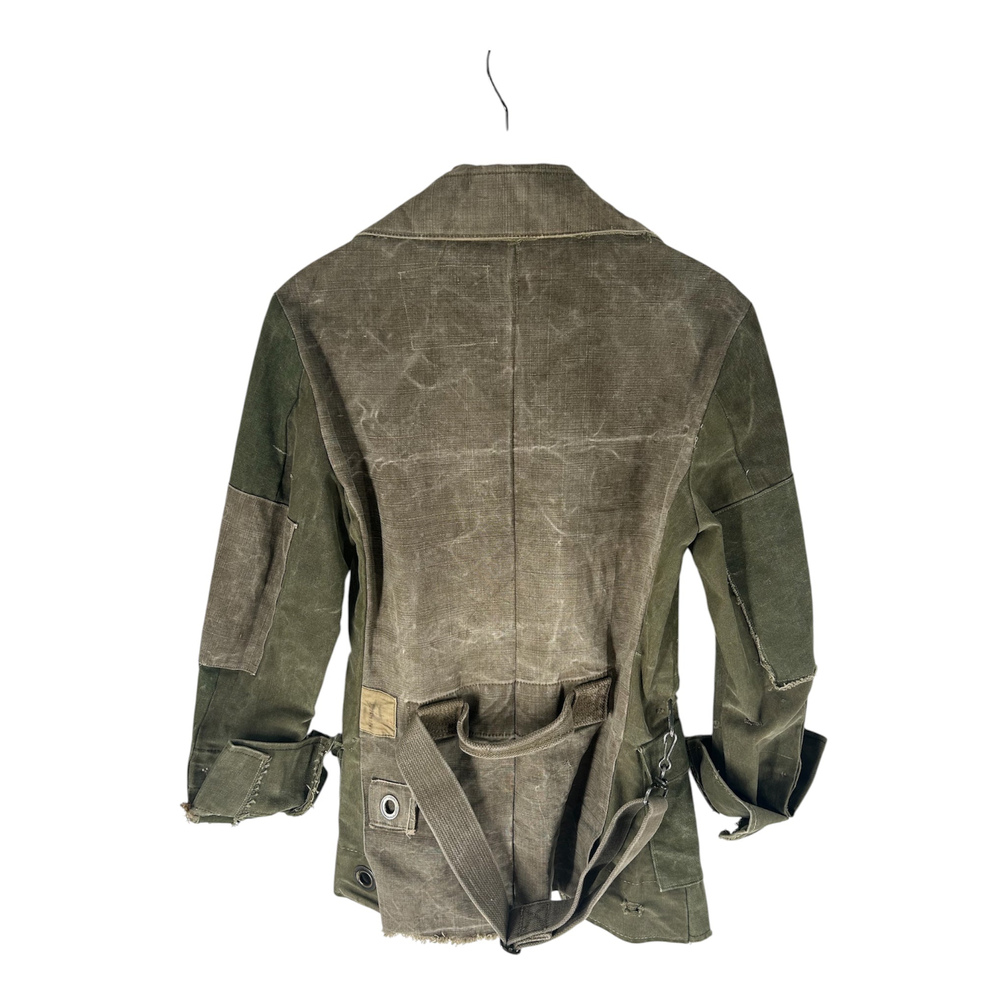GREG LAUREN/Tailored Jkt/1/Cotton/KHK/military tent material view 2