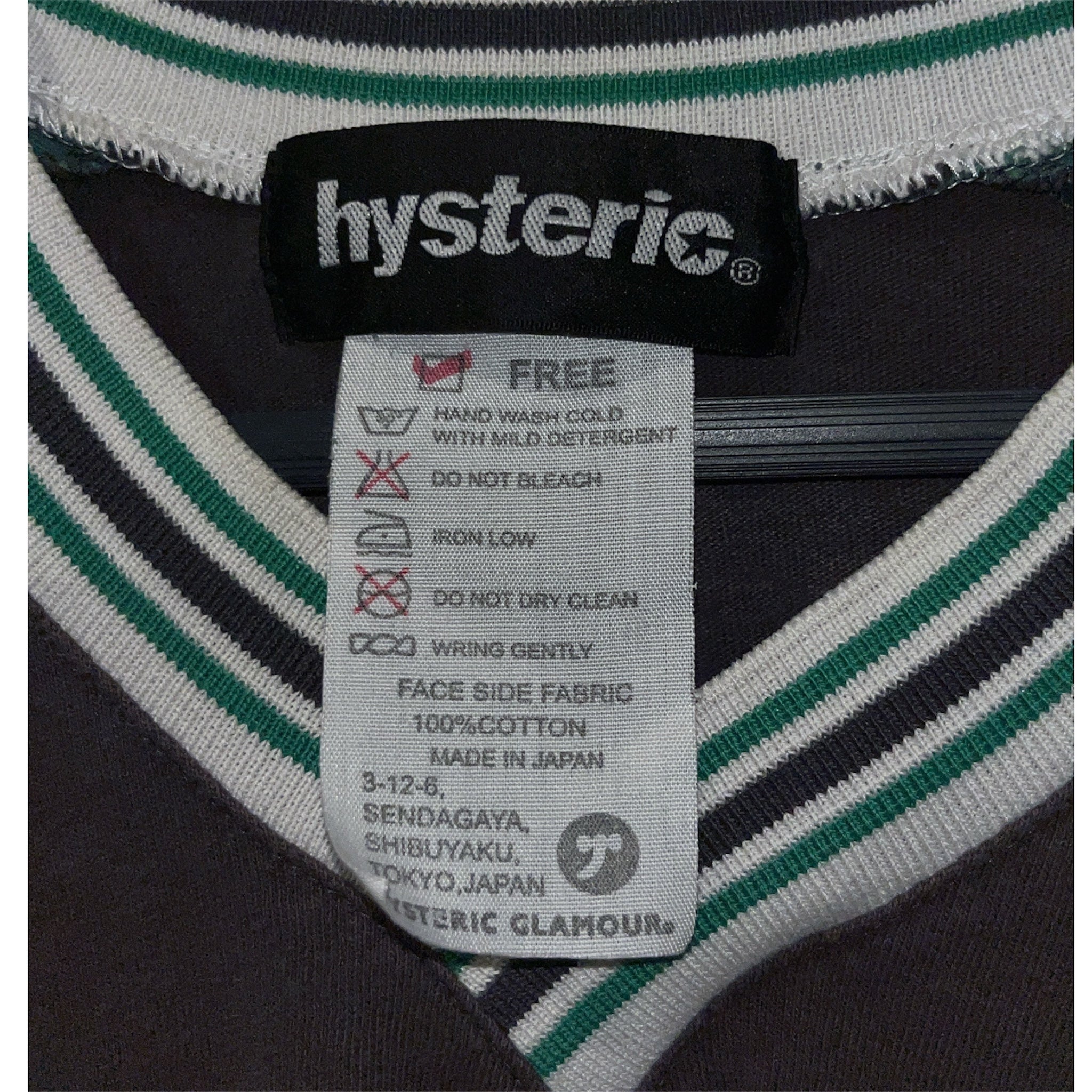 HYSTERIC GLAMOUR/T-Shirt/Cotton/PPL/GRN SLEEVES DRK PPL JERSEY view 3