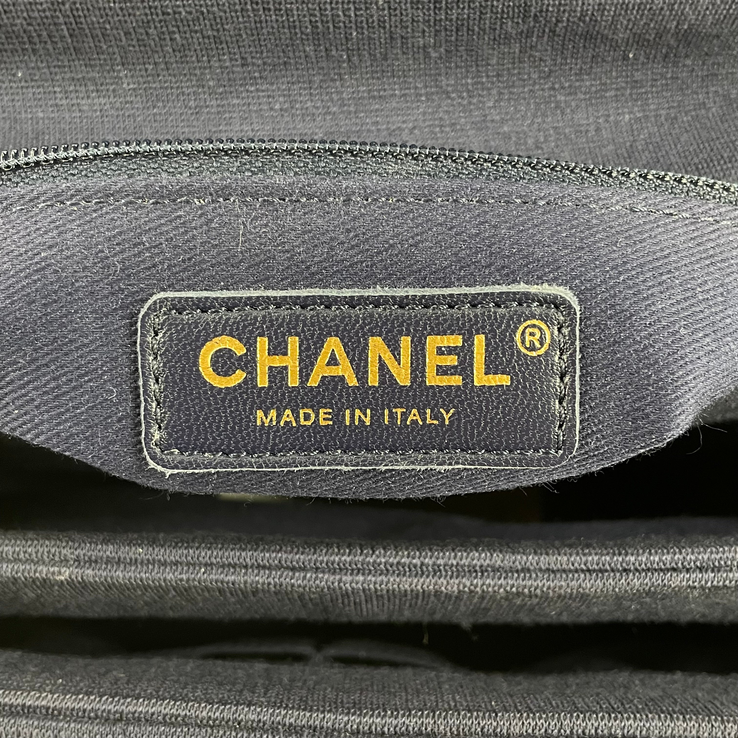 CHANEL/Cross Body Bag/Cotton/NVY/JERSEY MEDIUM TRENDY CC HANDLE view 3
