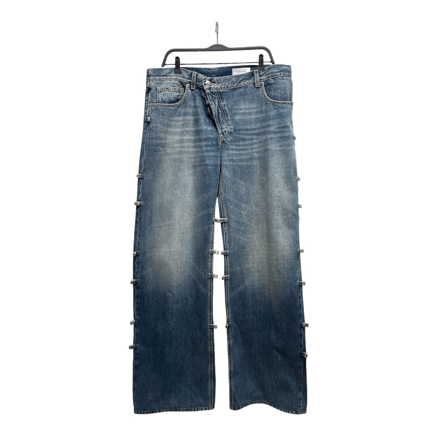Alexander McQueen/Pants/54/Cotton/BLU/ view 1