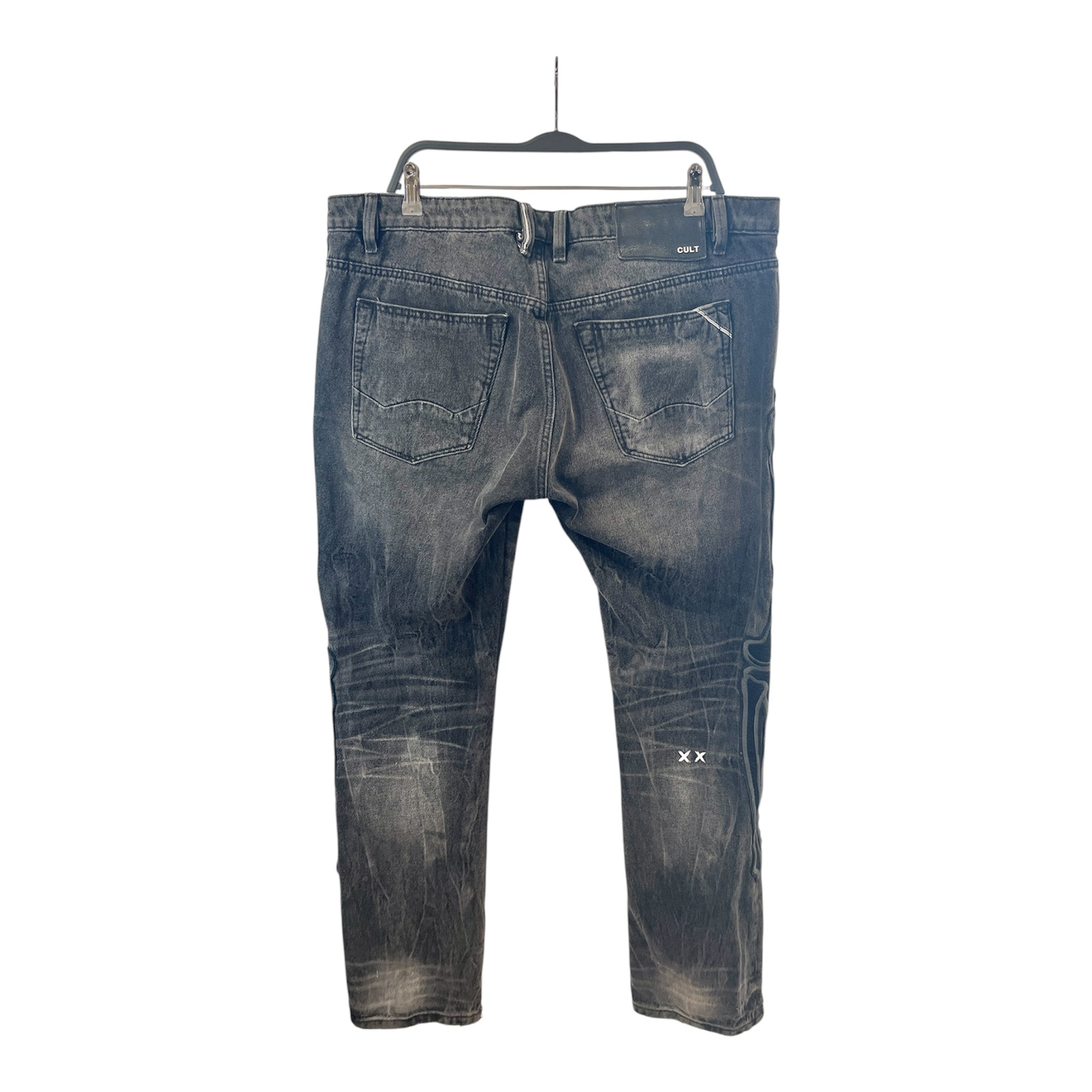 Cult of Individuality/Straight Pants/38/Denim/BLK/Bones Jeans view 2
