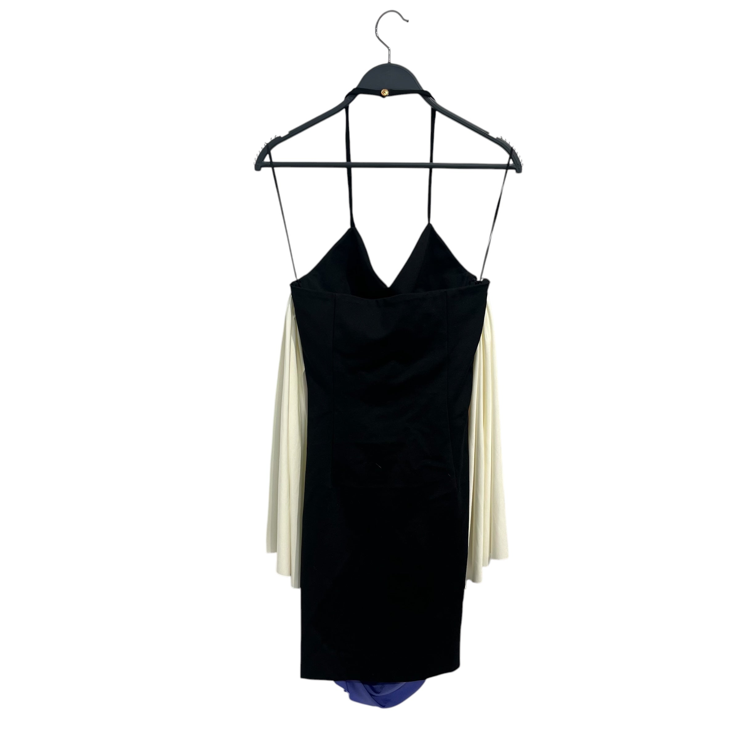 FAUSTO PUGLISI/SL Dress/40/Polyester/BLK/Midi Length/HALTER-GATHERED FABRIC-MULTICO view 2