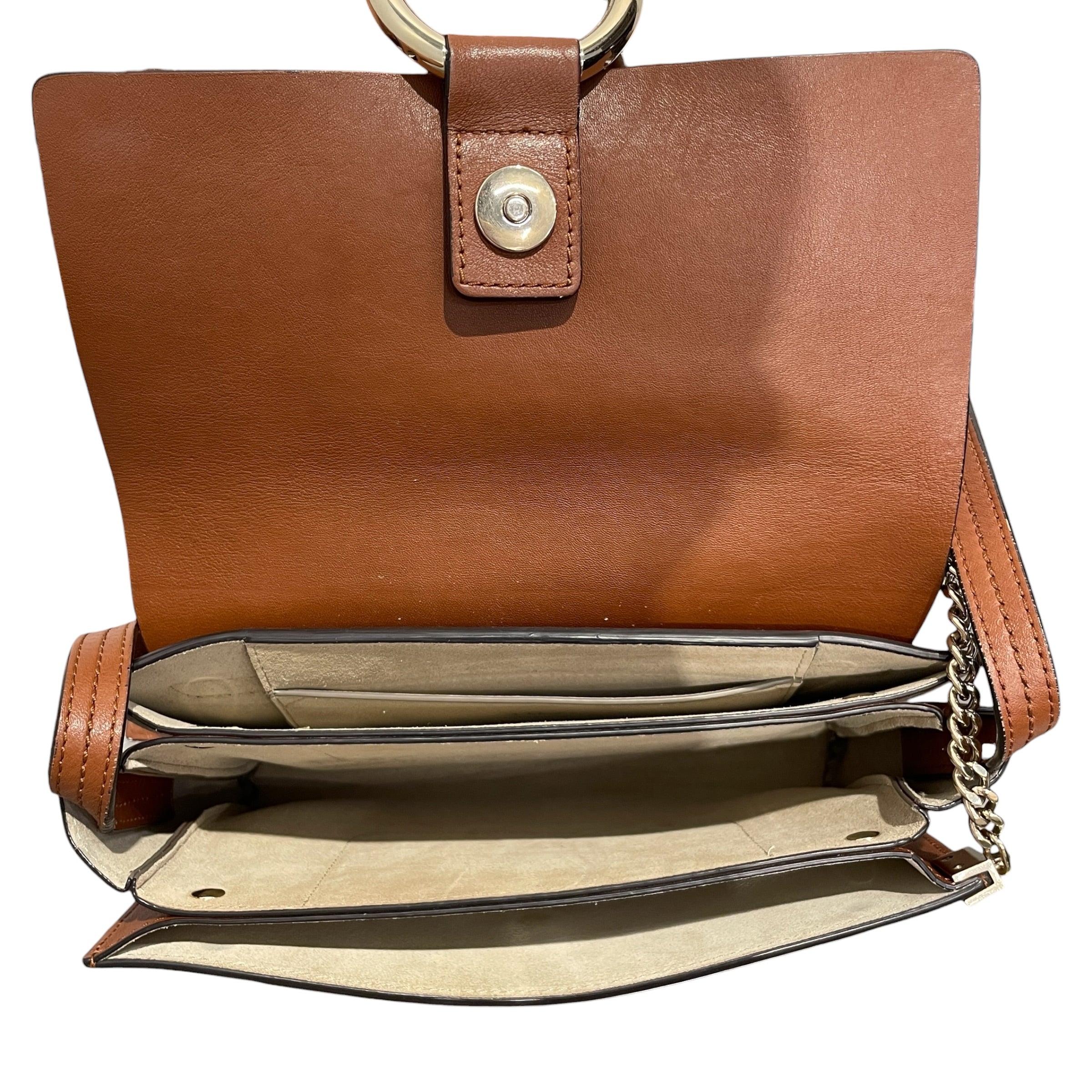 Chloe/Hand Bag/Suede/BRW/FAYE SUEDE SHOLDER BAG view 6