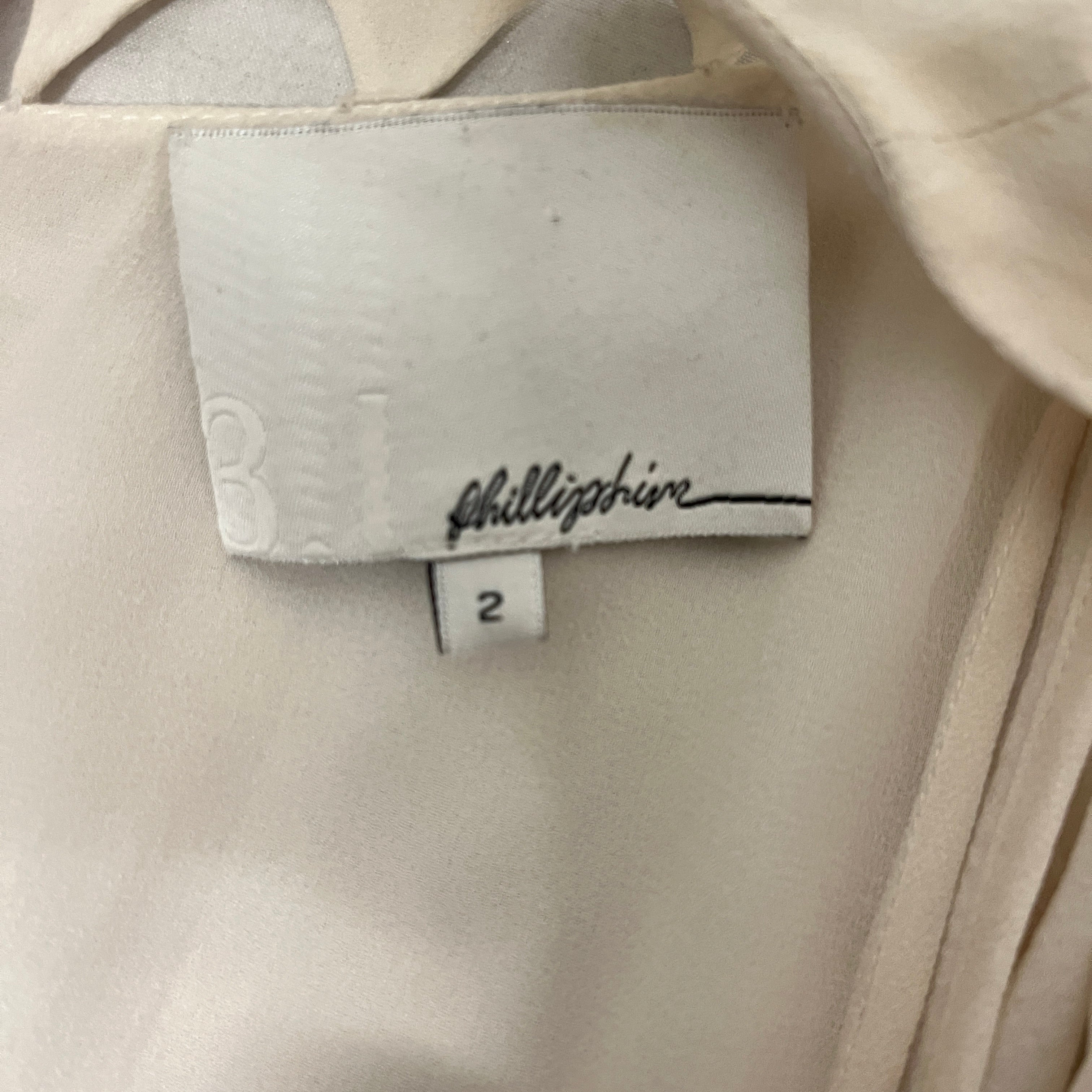 3.1 phillip lim/LS Dress/2/Rayon/WHT/CUTOUT FRONT AND SLEEVES view 3