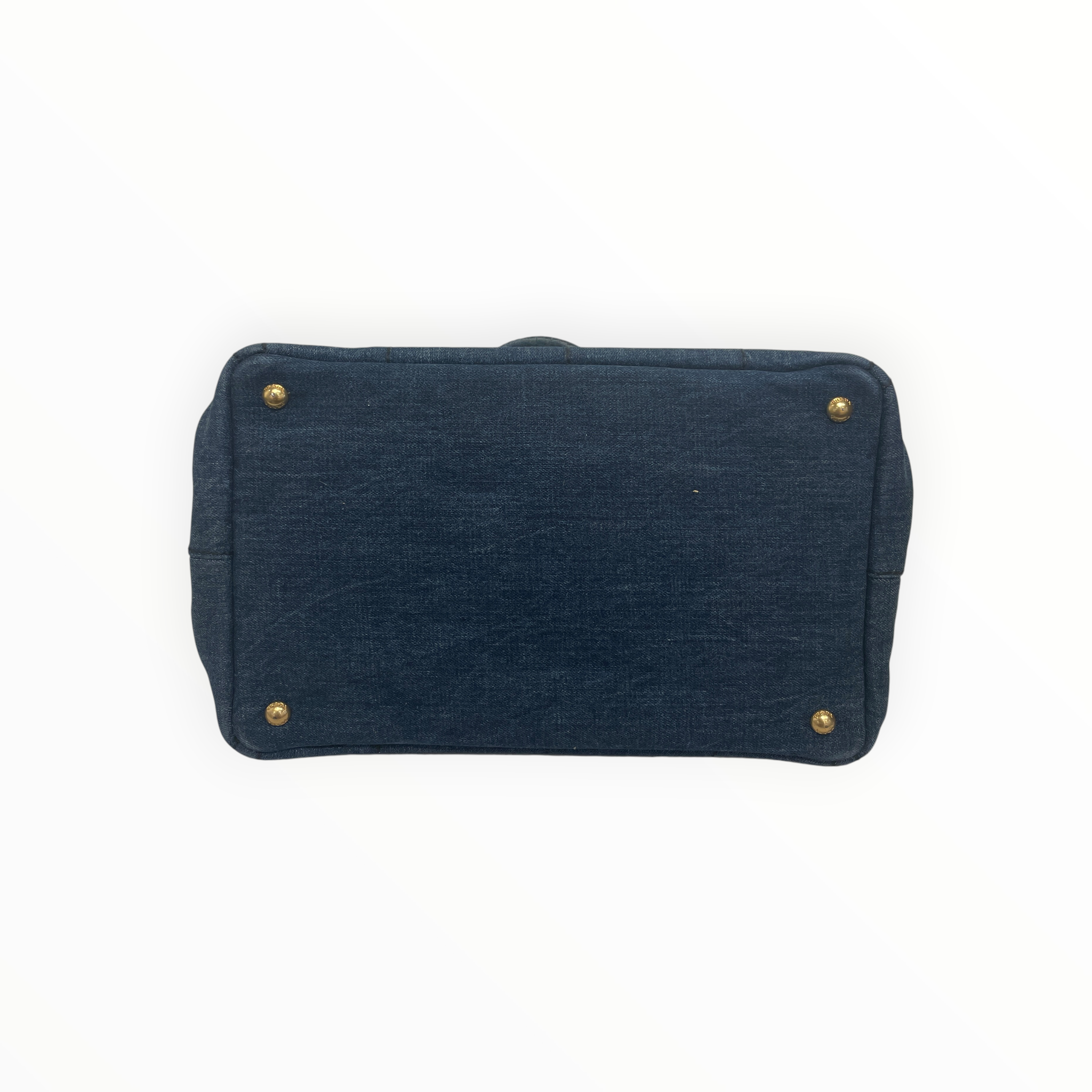 PRADA/Tote Bag/Denim/BLU/canapa denim tote bag view 4