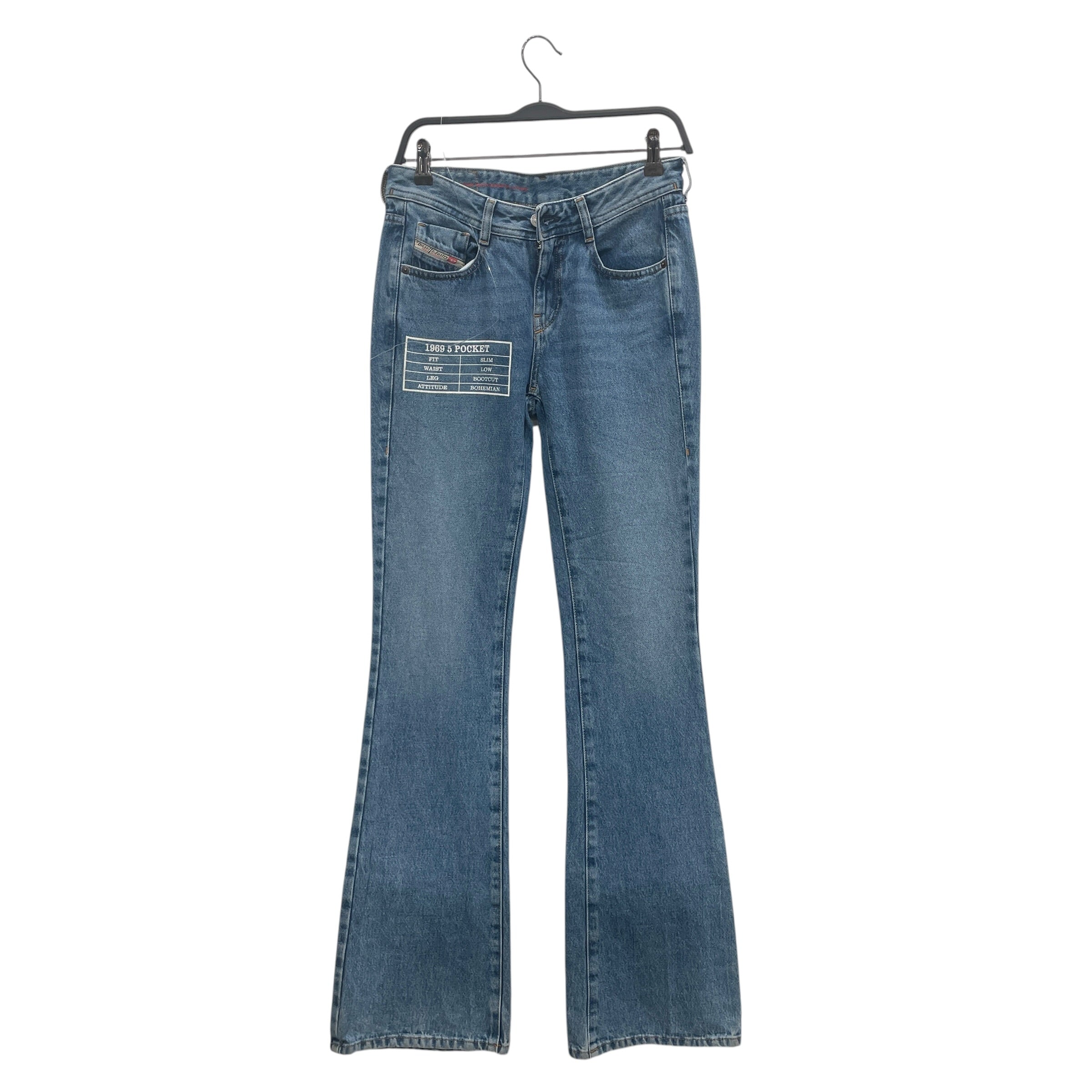 DIESEL/Bootcut Pants/26/Cotton/BLU/1969 5 POCKETS view 1
