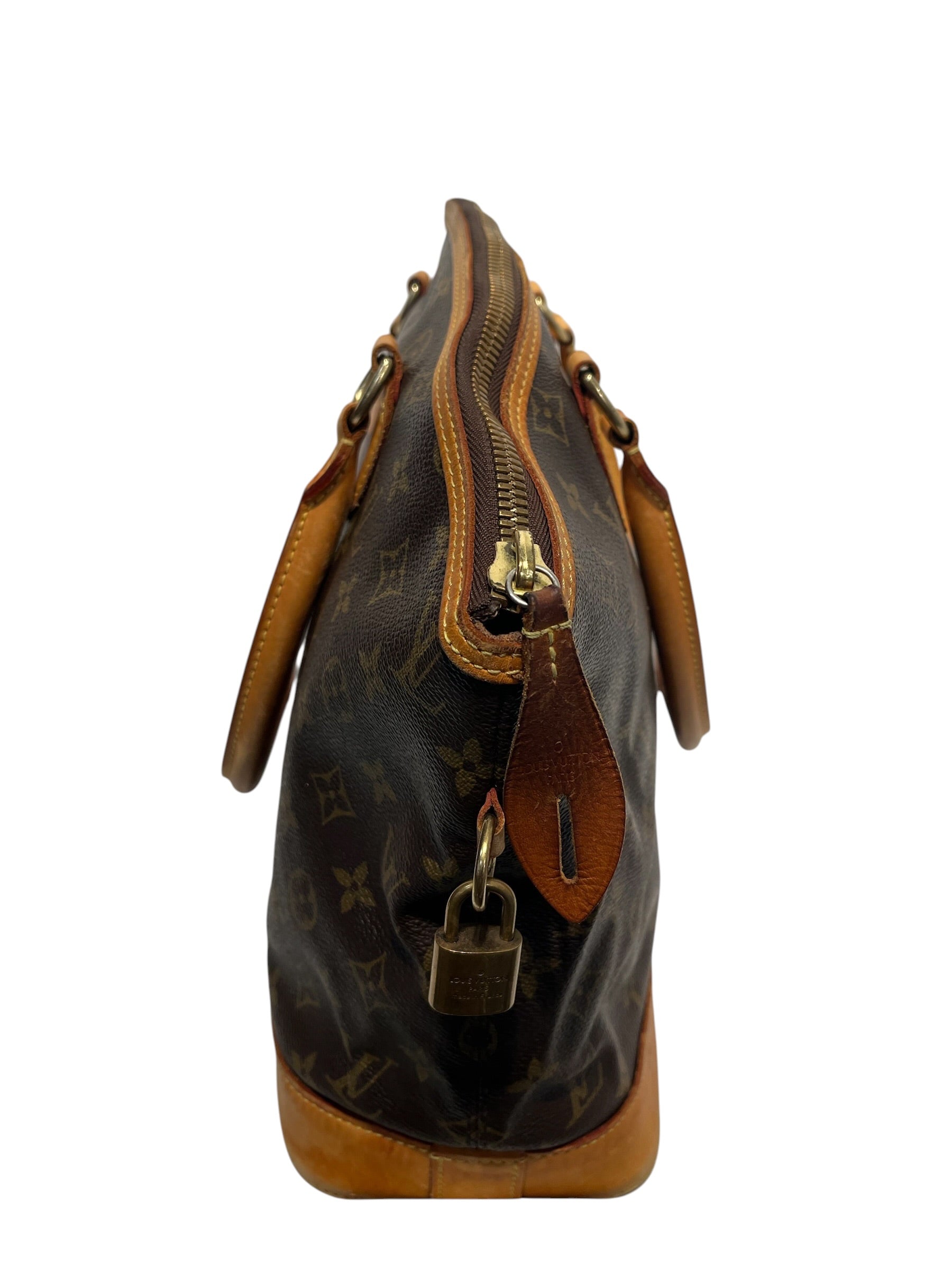 LOUIS VUITTON/Hand Bag/Monogram/Leather/BRW/Lockit Handbag view 2