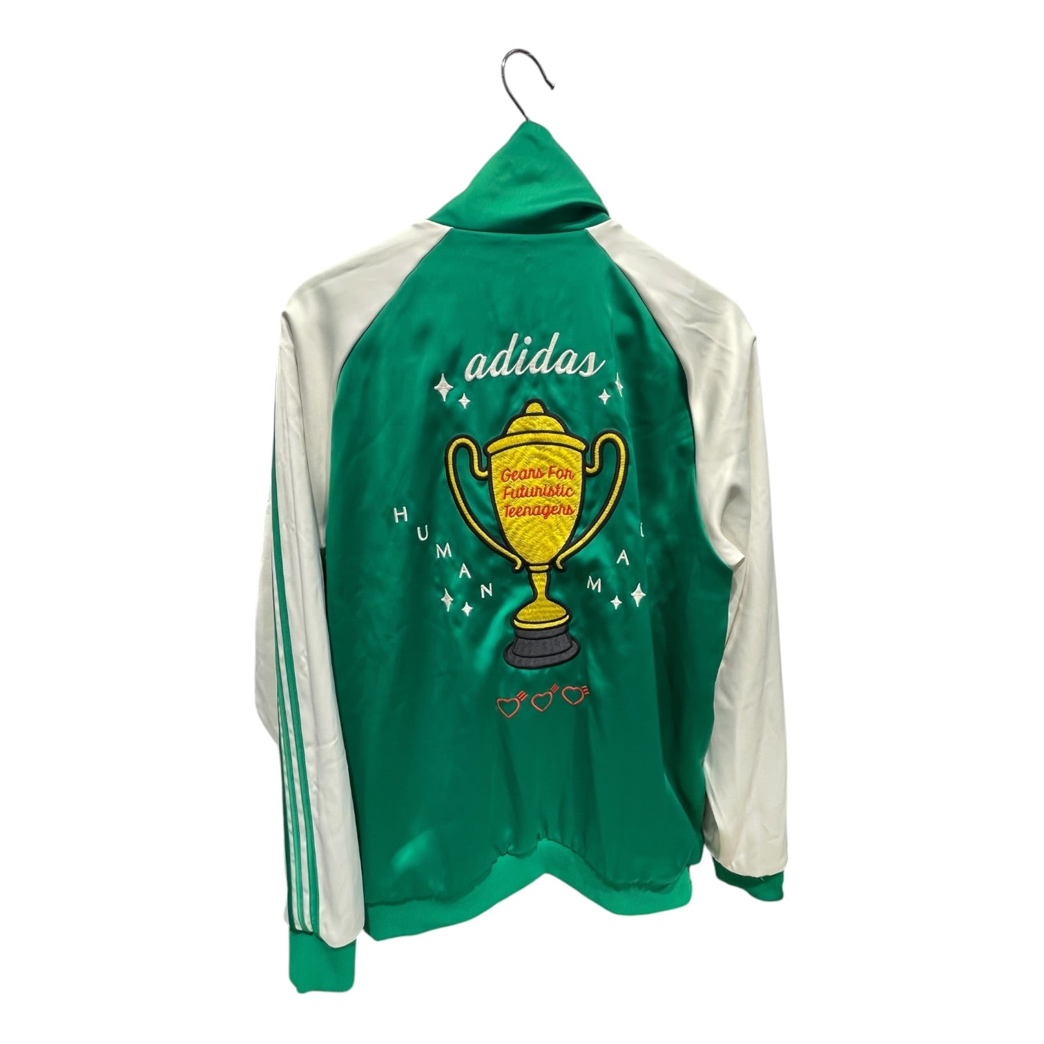 adidas/HUMAN MADE/Track Jkt/XL/Cotton/GRN/REVERSIBLE HUMANMADE PATCH view 2