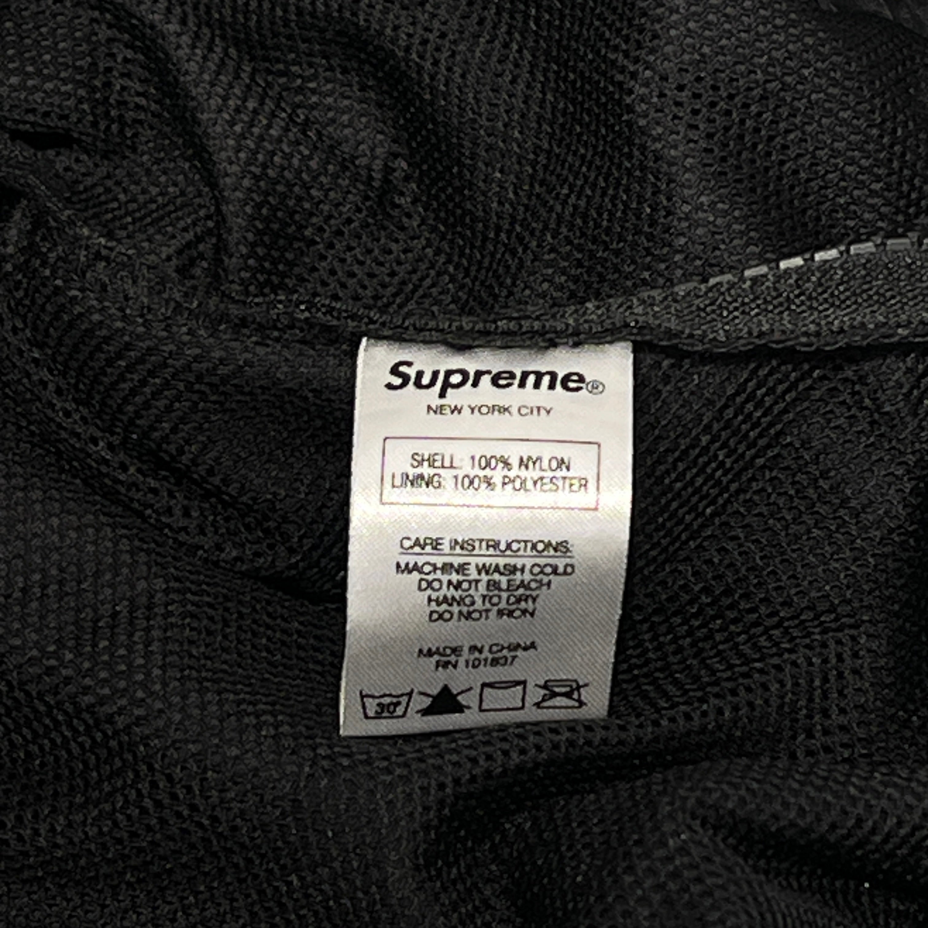 Supreme/Windbreaker/M/Nylon/BLK/COURT HALF ZIP/WHITE LETTERING view 5