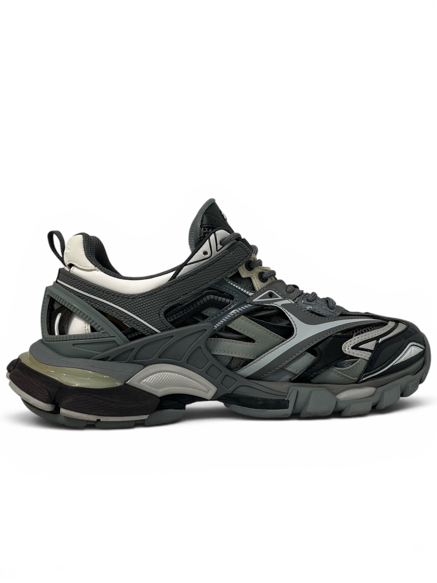 BALENCIAGA/Low-Sneakers/US 10/Cotton/GRY/TRACK 2 WMNS 10 view 4
