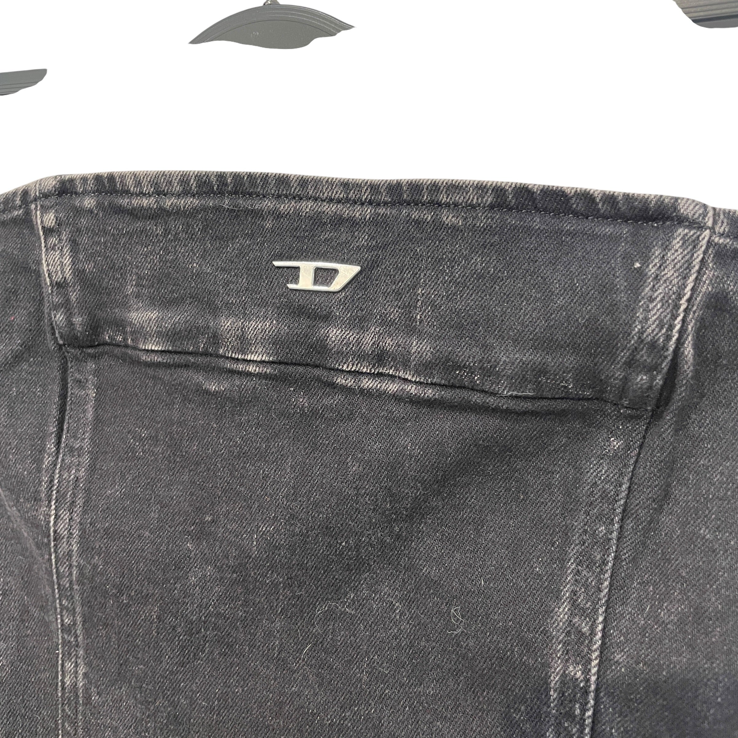 DIESEL/Cut & Sew/M/Cotton/BLK/De-Ville Denim Tube Top view 3