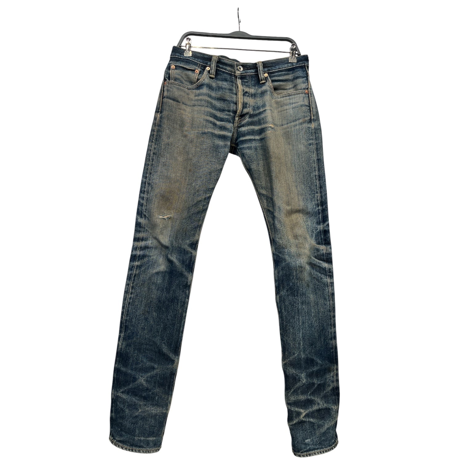 IRON HEART/Pants/L/Denim/IDG/REPAIRED SELVEDGE DENIM view 1