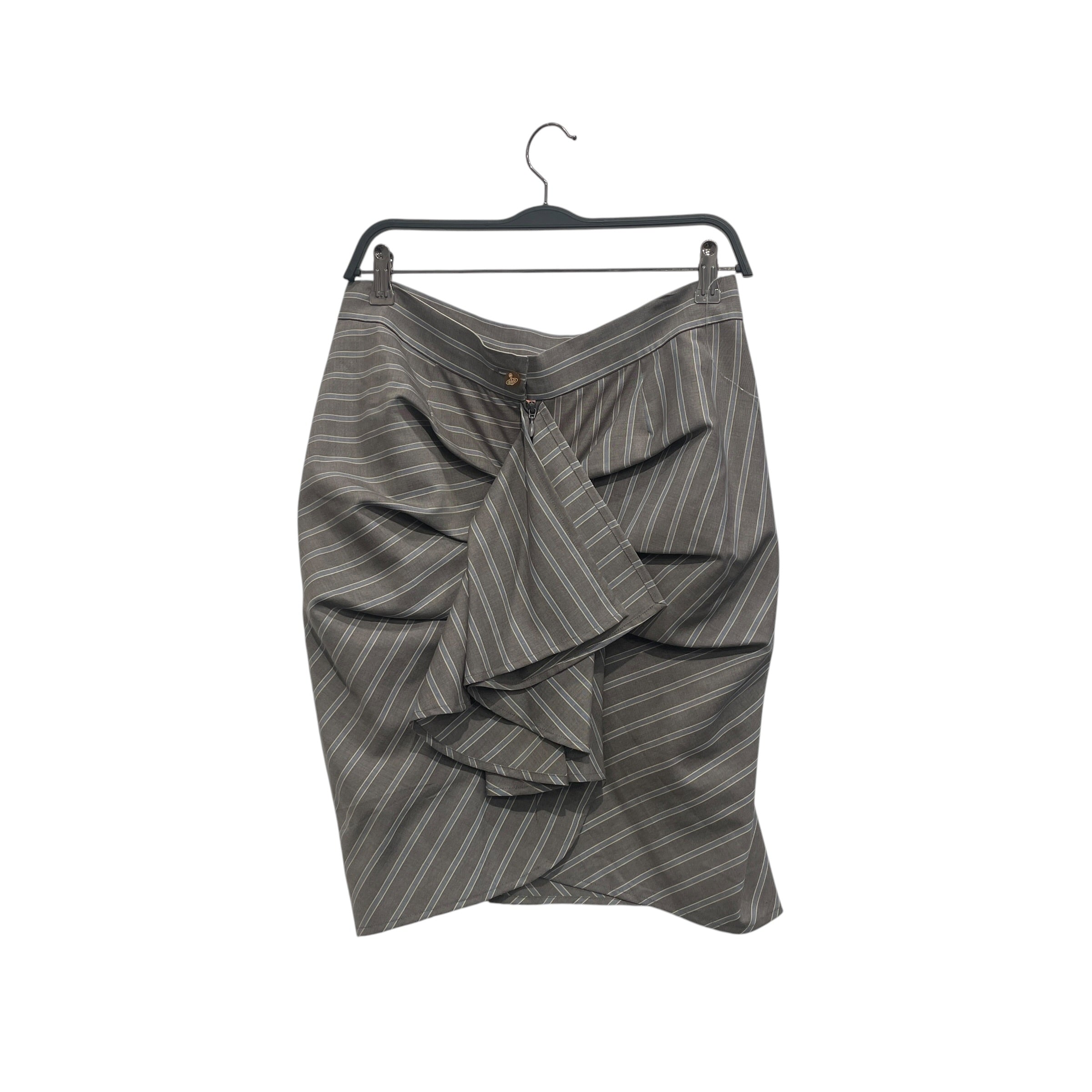 Vivienne Westwood RED LABEL/Skirt/46/Stripe/Cotton/GRY/BLUESTRIPES view 2