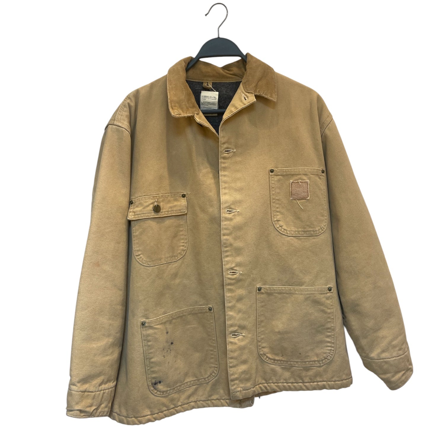 Carhartt/Jacket/L/Cotton/CML/ink stains on bottom view 1