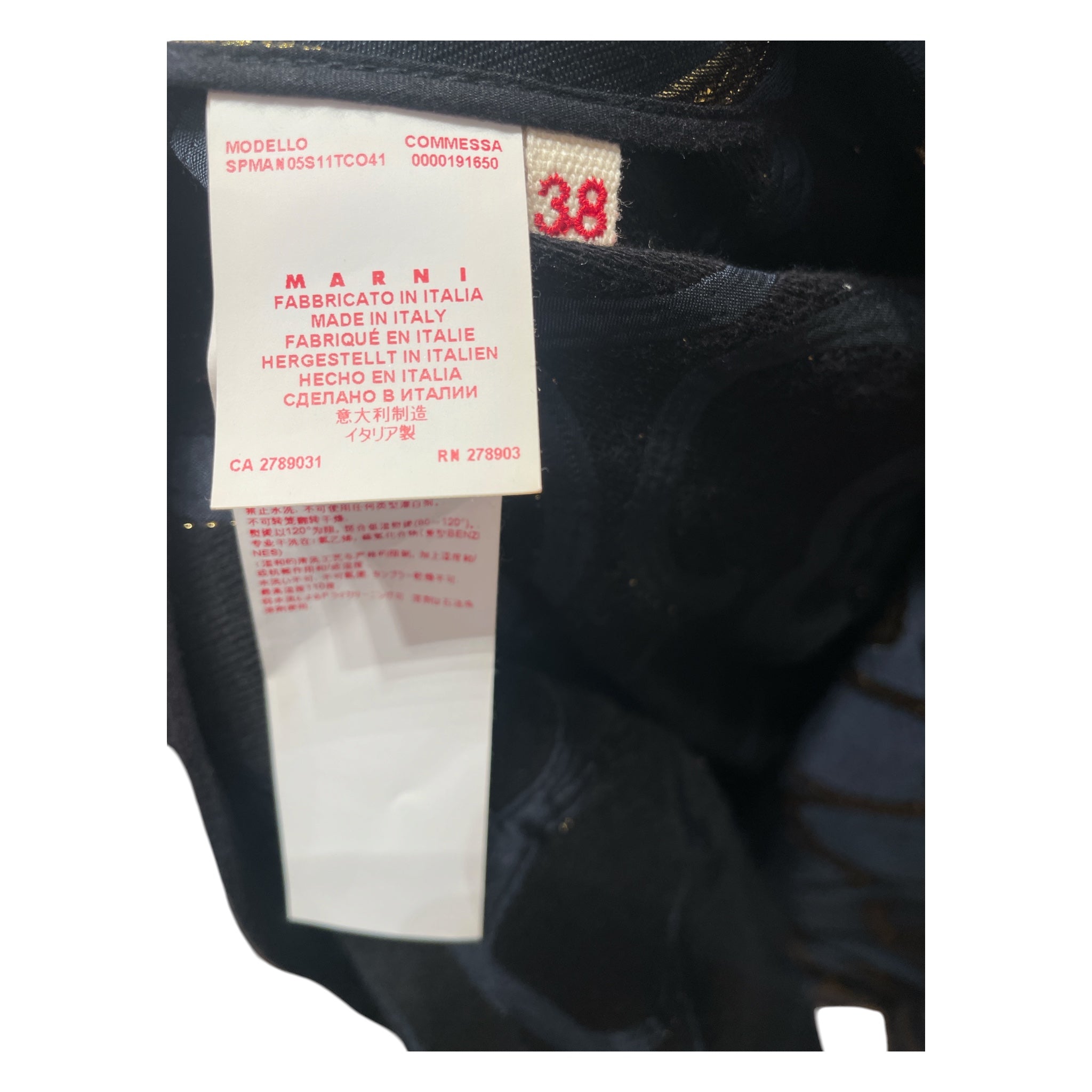 MARNI/Coat/38/Floral Pattern/NVY/metallic jacquard embellished view 4